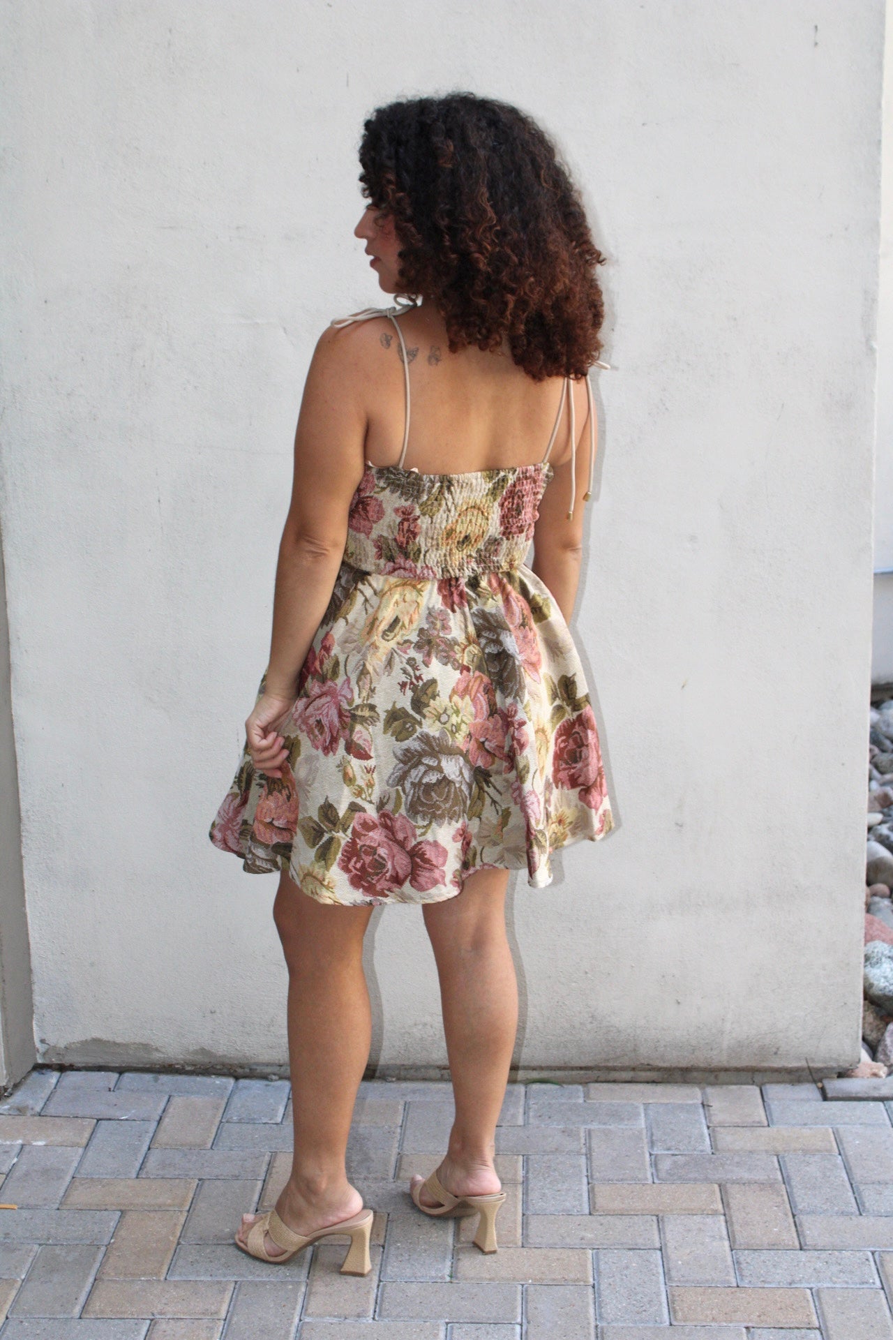 Eloisa Vintage Floral Flare Dress
