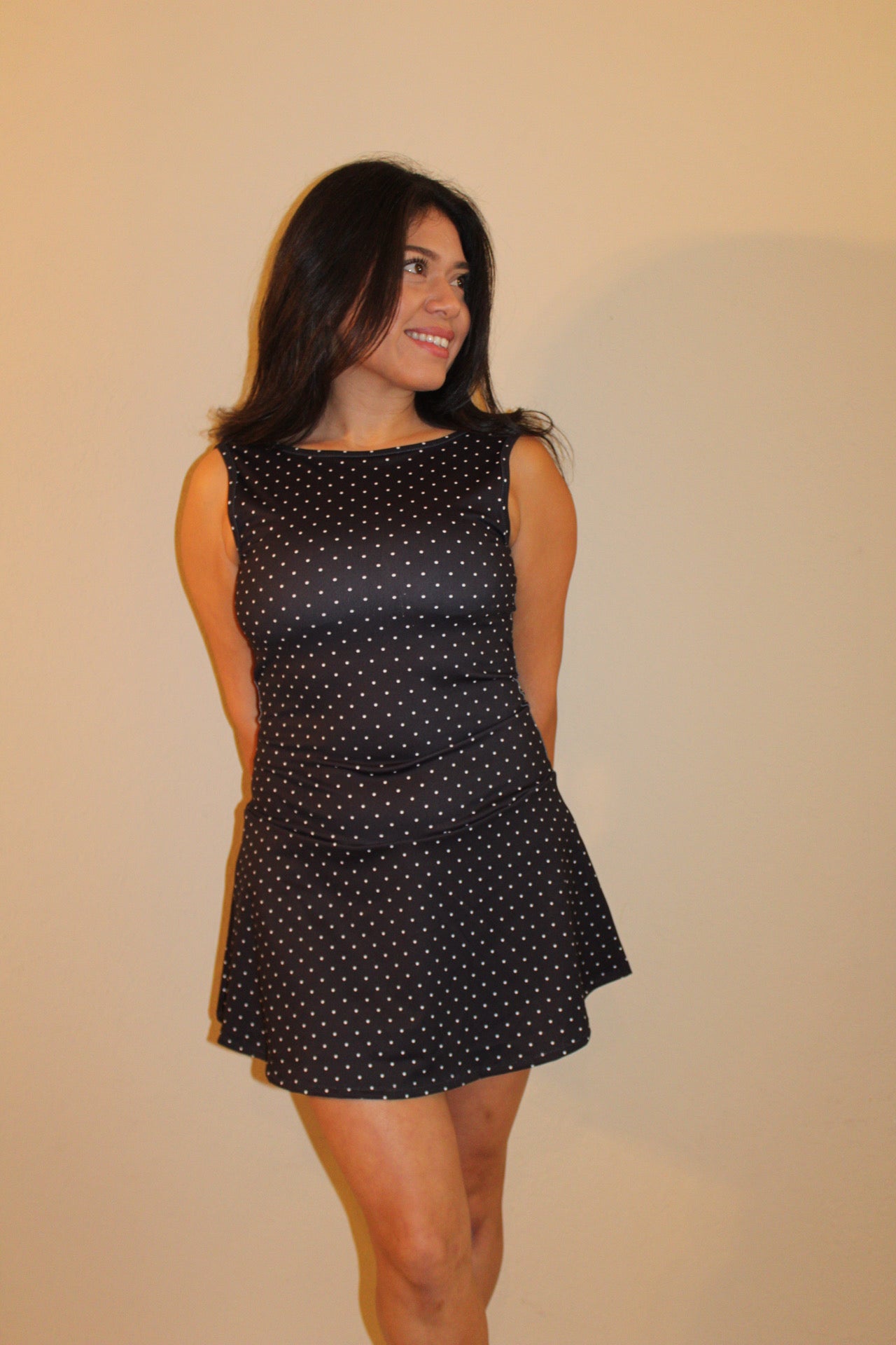 Penny Polka Dot Drop Waist Dress