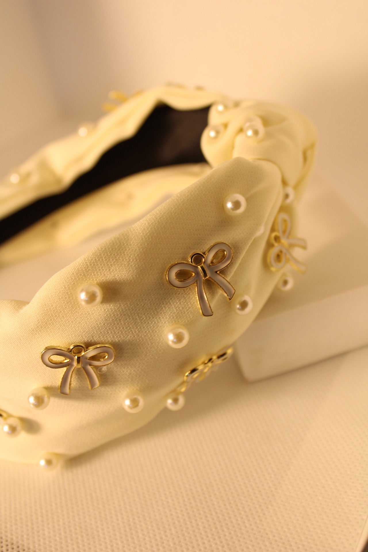 Cassidy Pearl Bow Headband