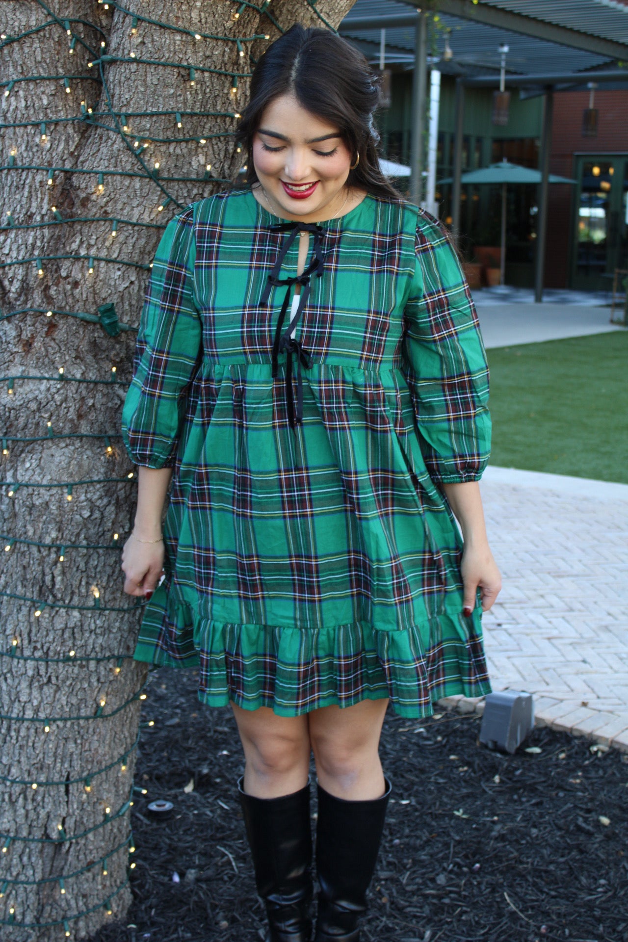 Hallmark Christmas Plaid Dress XL / Green Hallmark Christmas Plaid Dress XL / Green