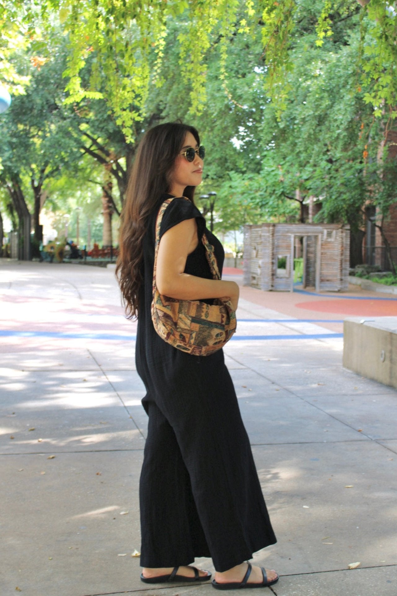 Midnight Button Up Jumpsuit