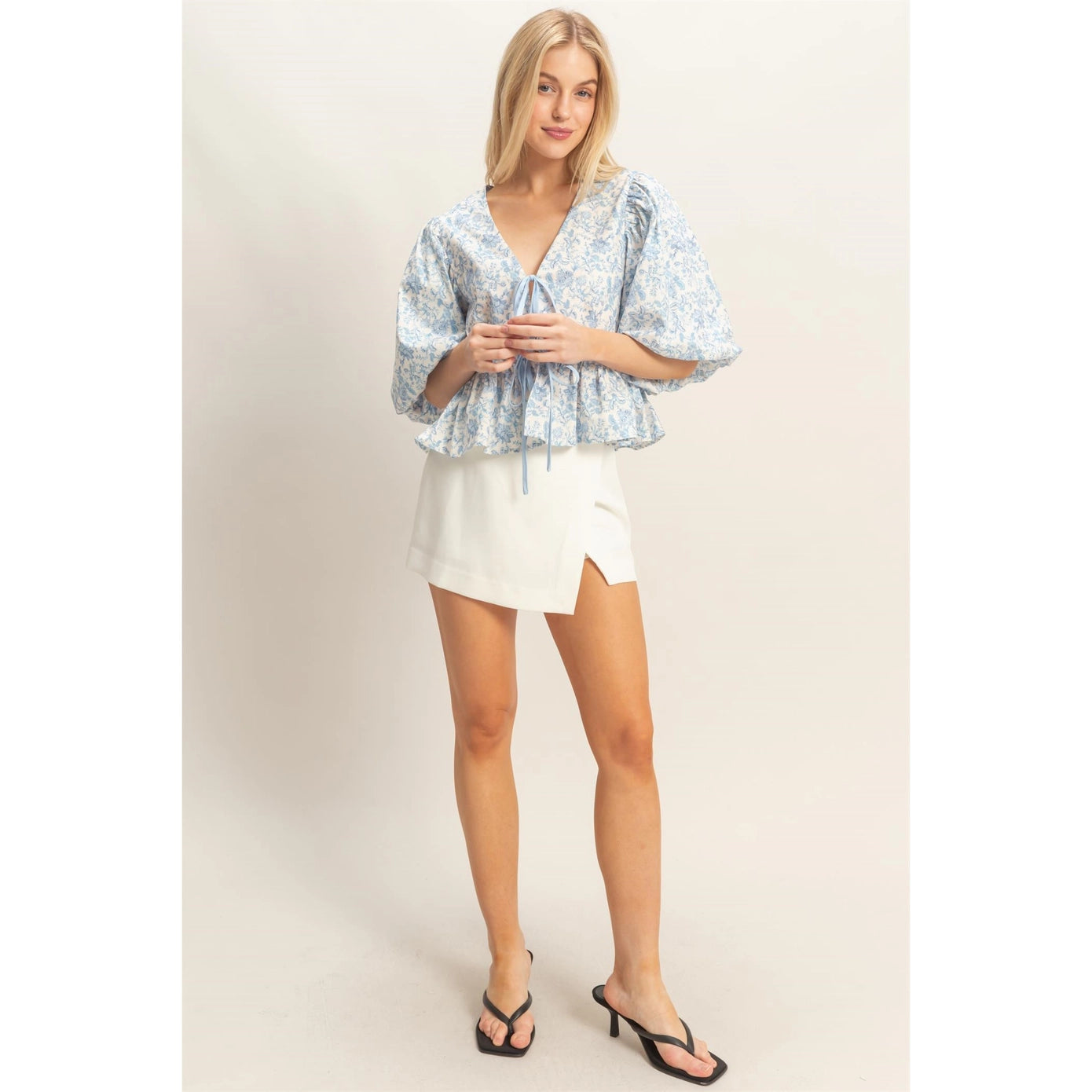 Pria Puff Sleeve Floral Top