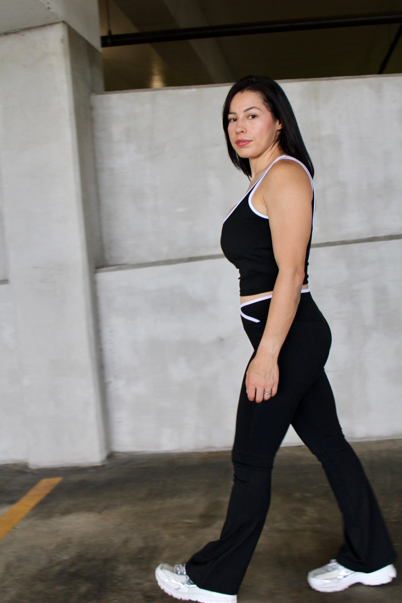 The Girl Contrast Active Pants Set