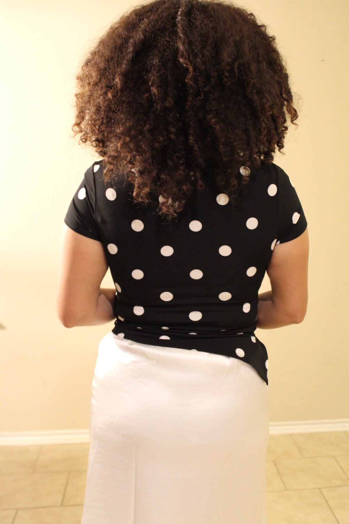 Maurice Asymmetrical Polka Dot Top