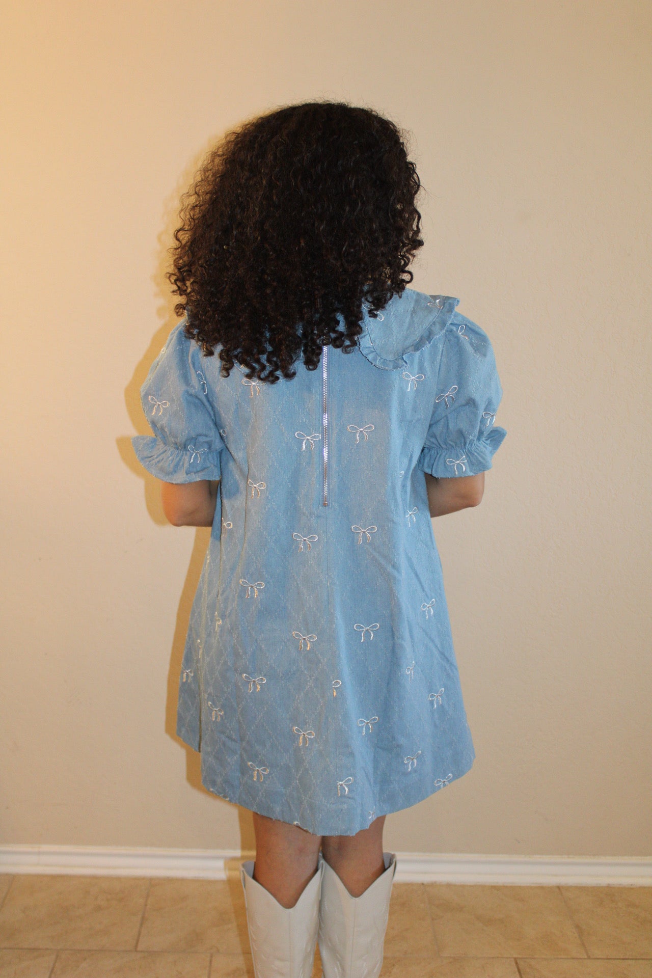 Gracie Bow Peter Pan Collar Dress