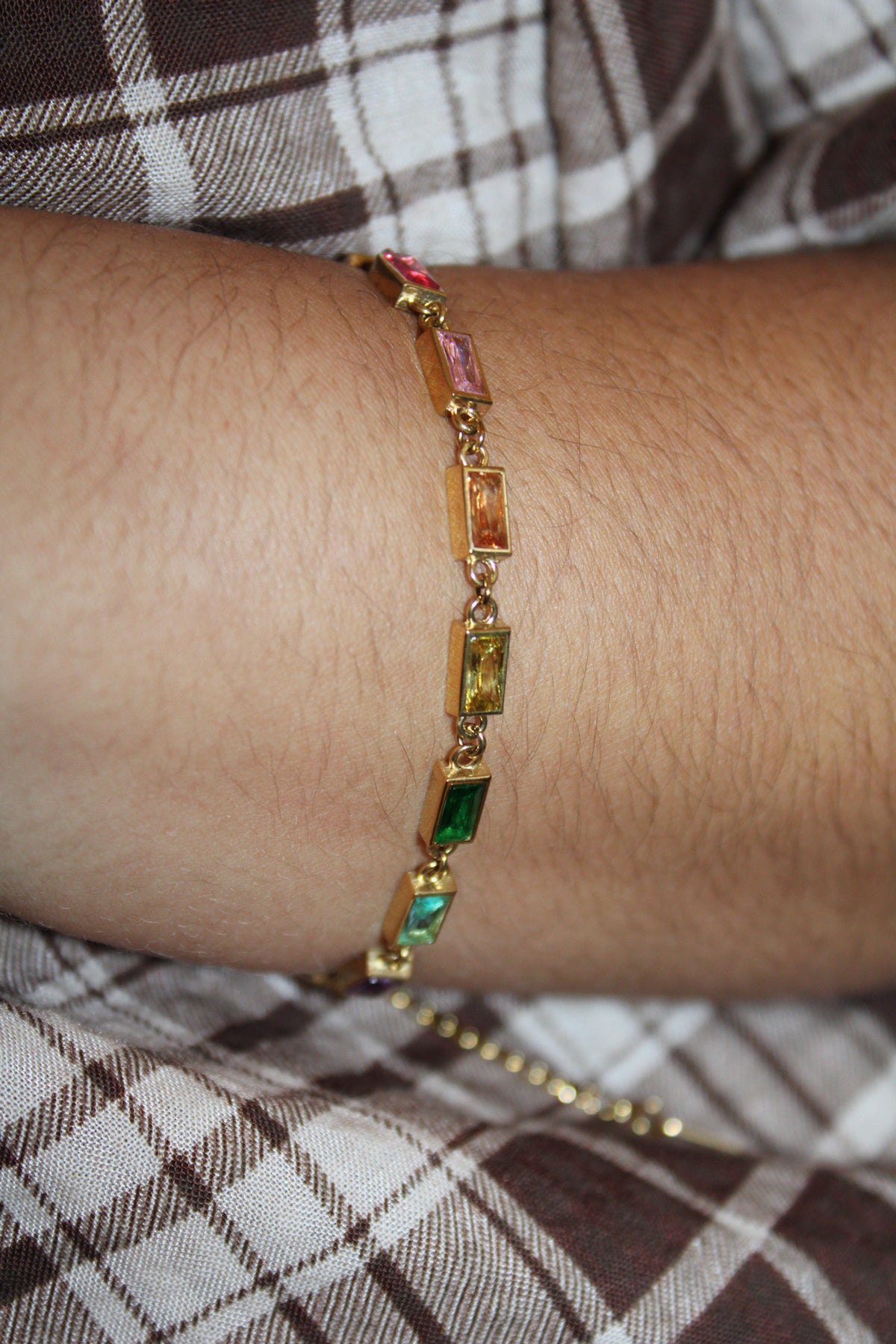 Viv Vintage Baguette Gemstone Bracelet