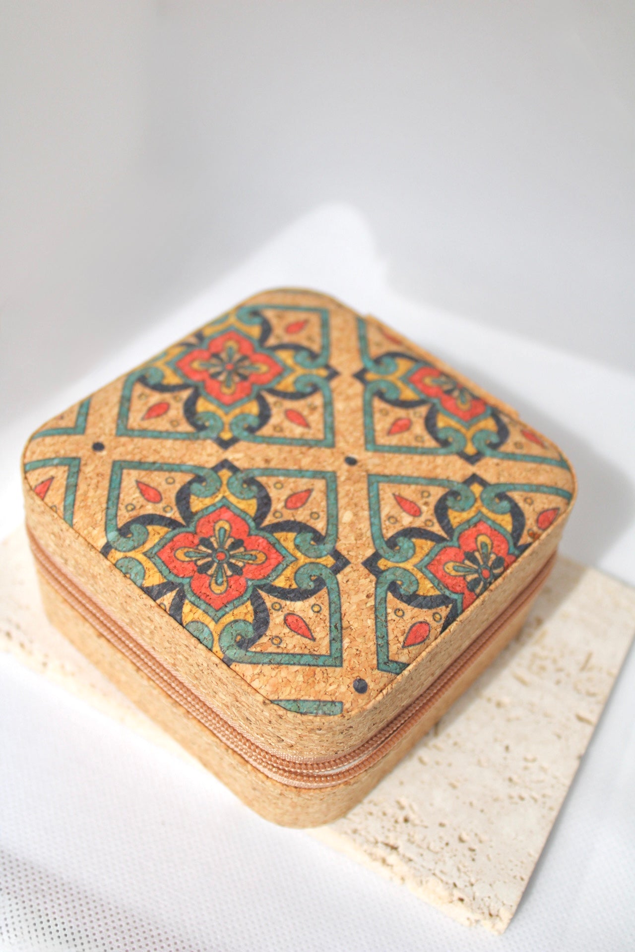 Moroccan Print Jewelry Case