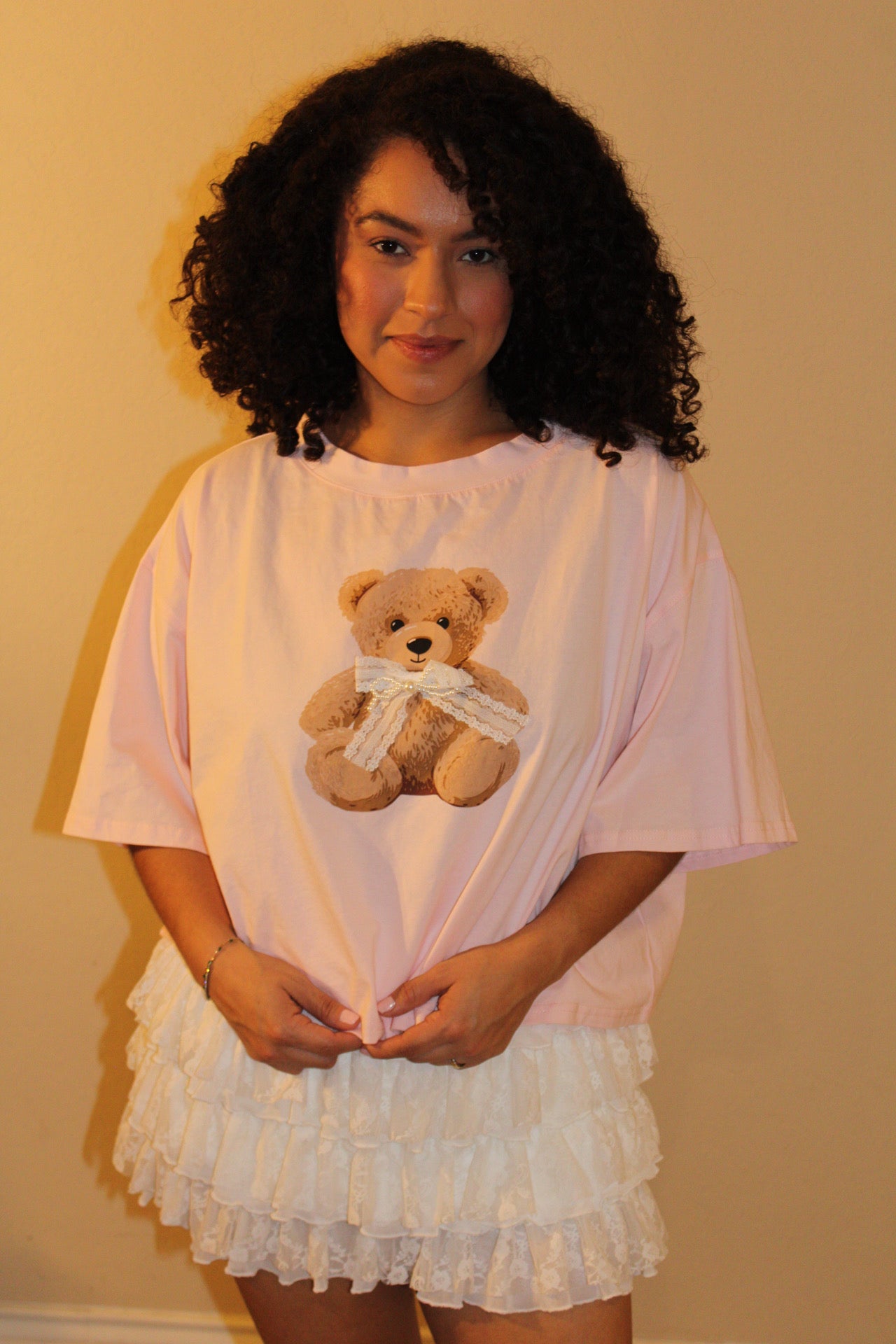 Juliette Teddy Bear Bow Tee