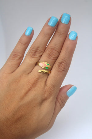 Bella Snake Adjustable Ring