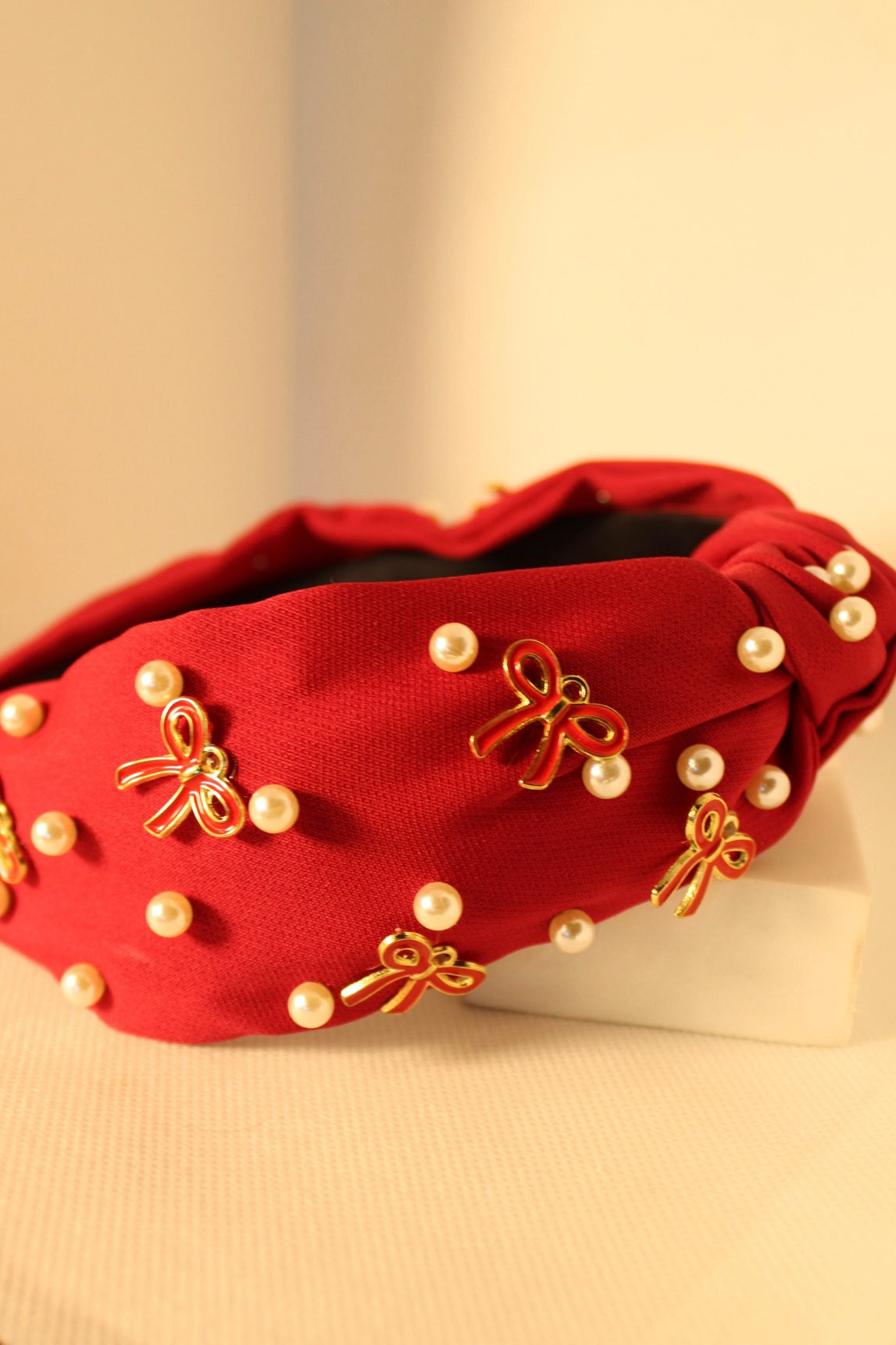 Cassidy Pearl Bow Headband