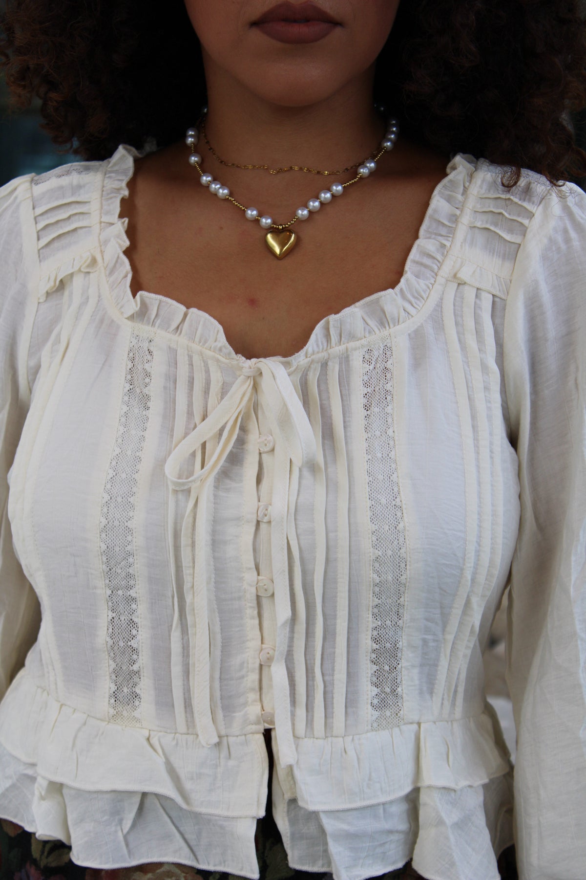 Cozy Autumn Ruffle Long Sleeve Blouse Top