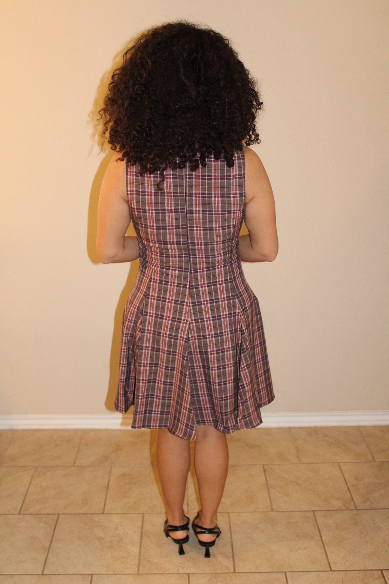 Rae Flare Plaid Dress