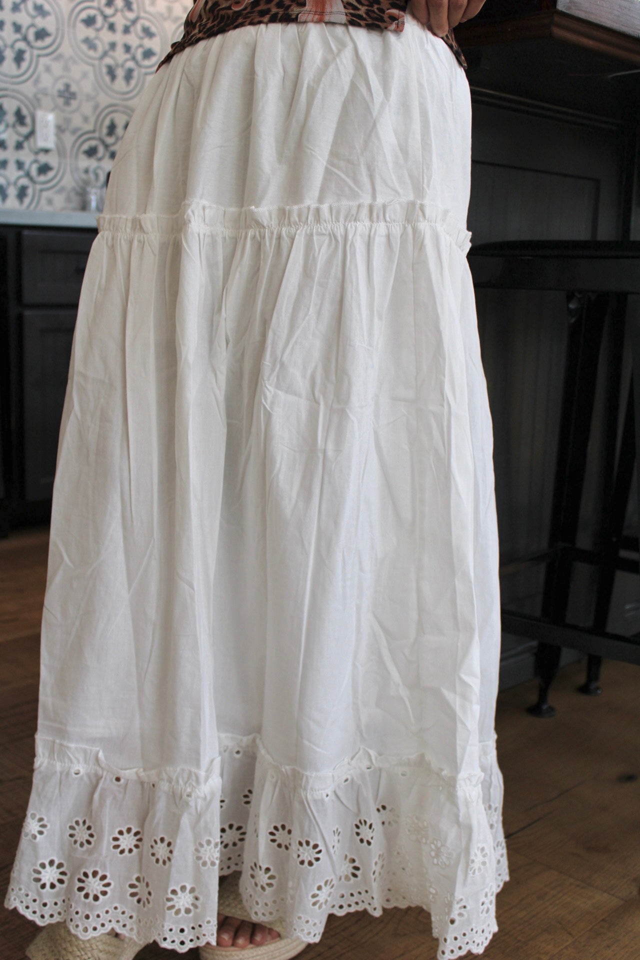 Reina Eyelet Skirt