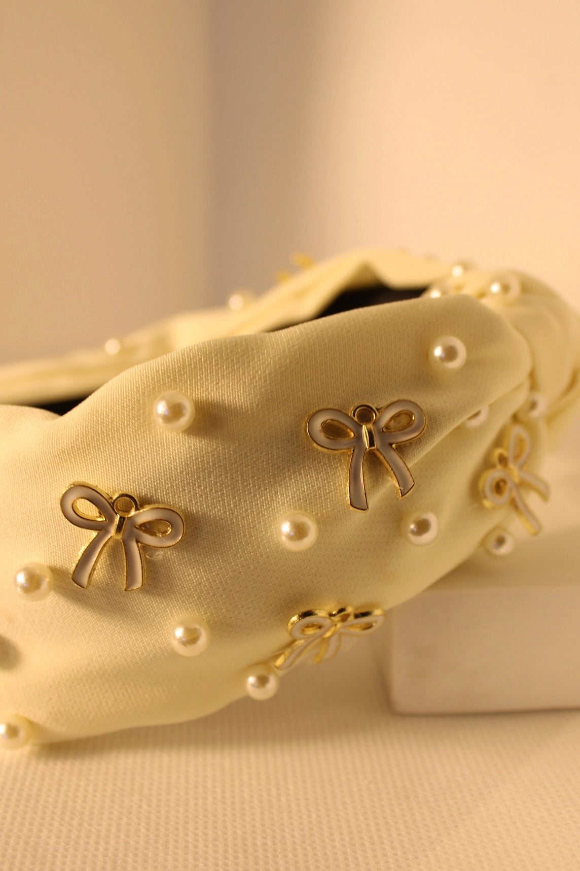 Cassidy Pearl Bow Headband