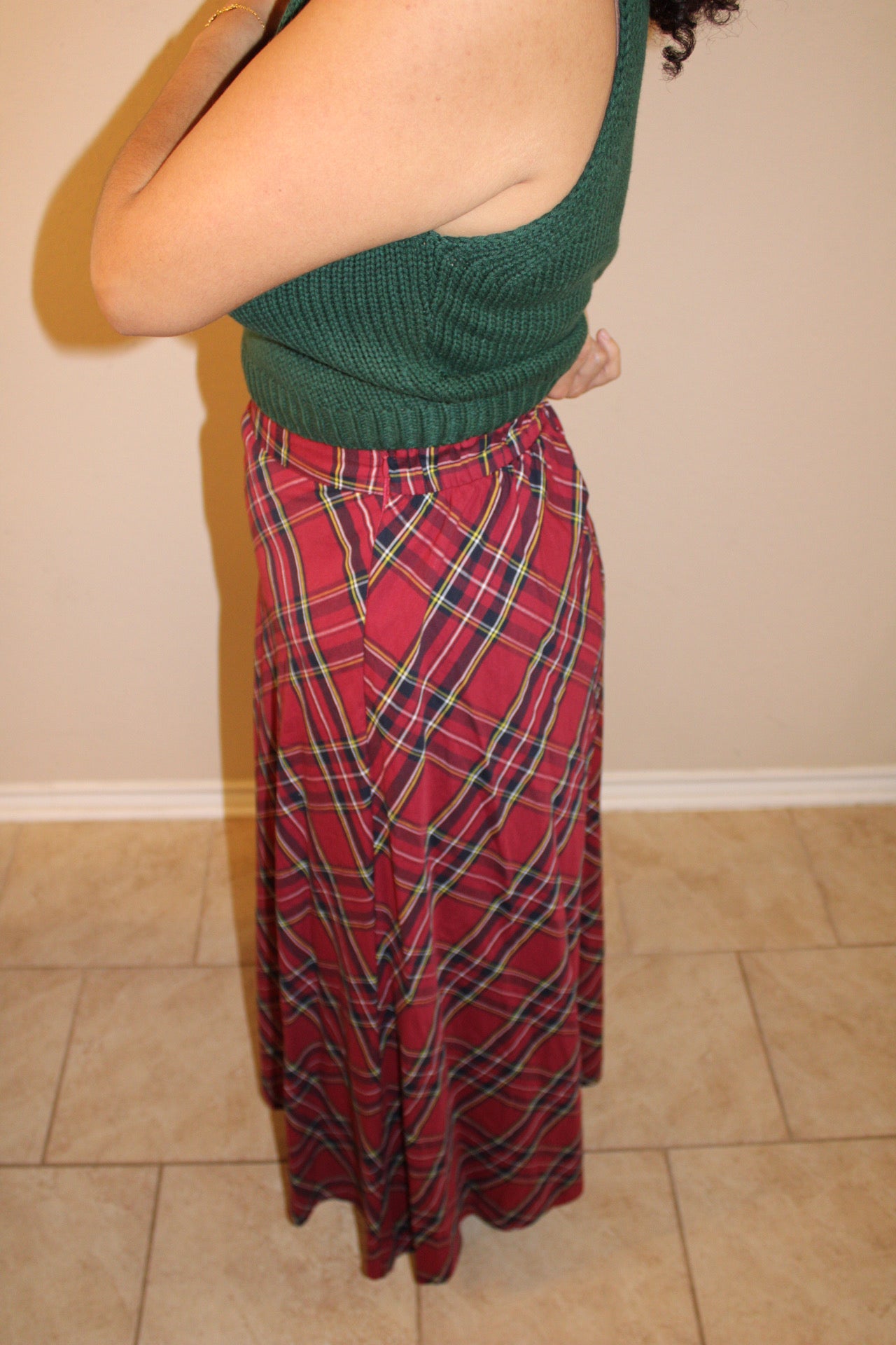 Mackenzie Plaid Maxi Skirt