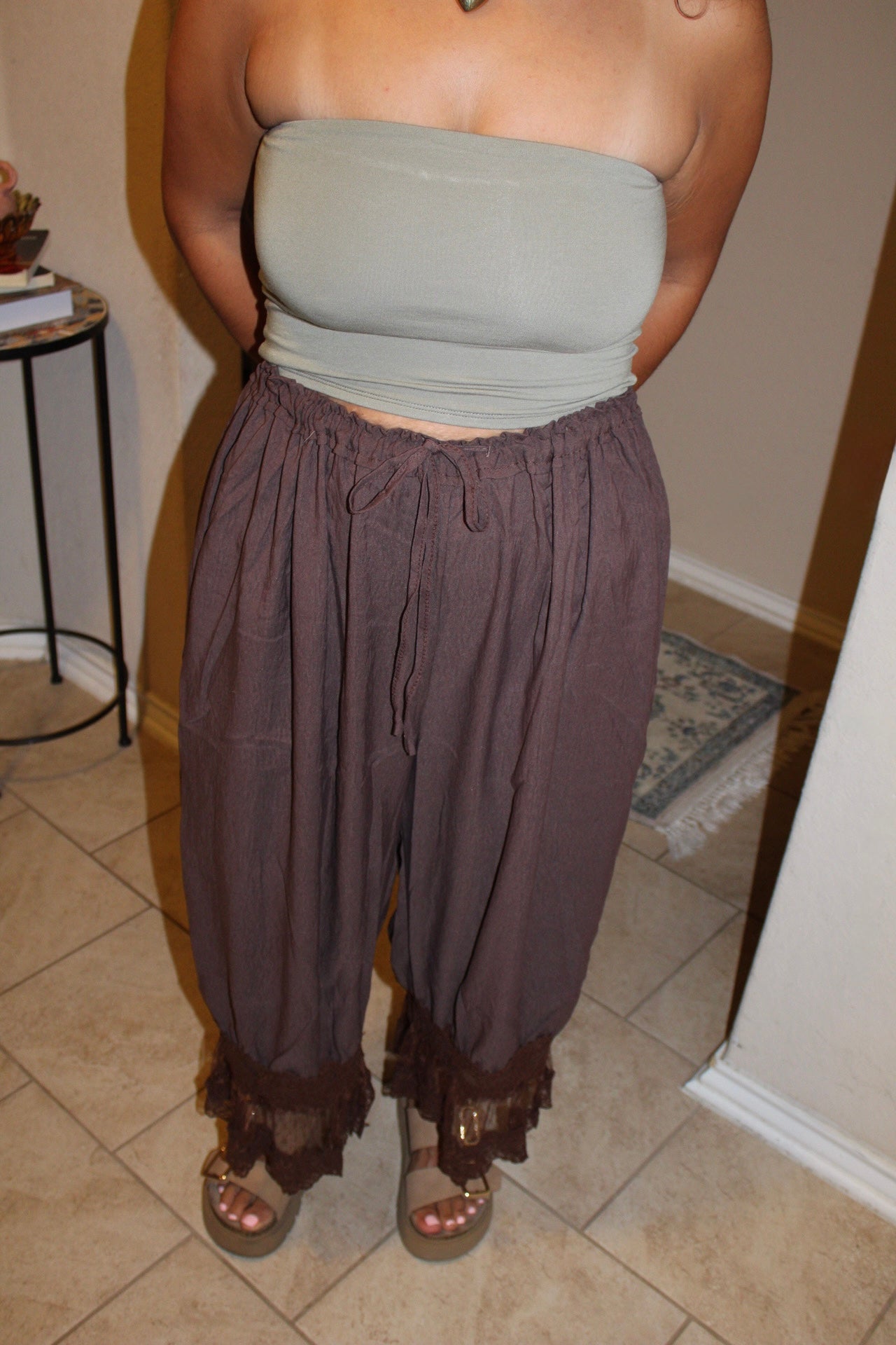 Elsie Lace Lantern Pants