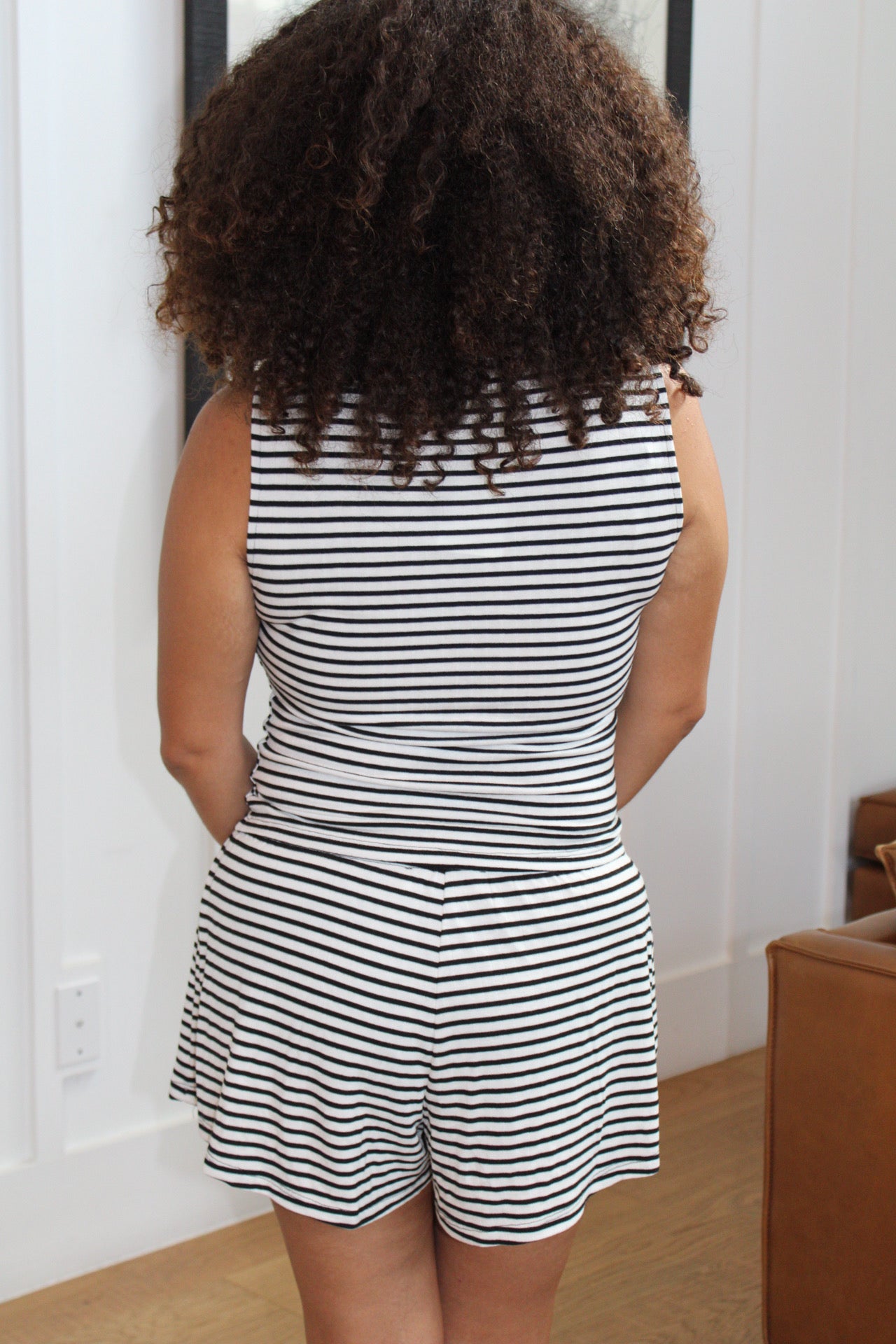 Soriya Seaside Striped Shorts Set