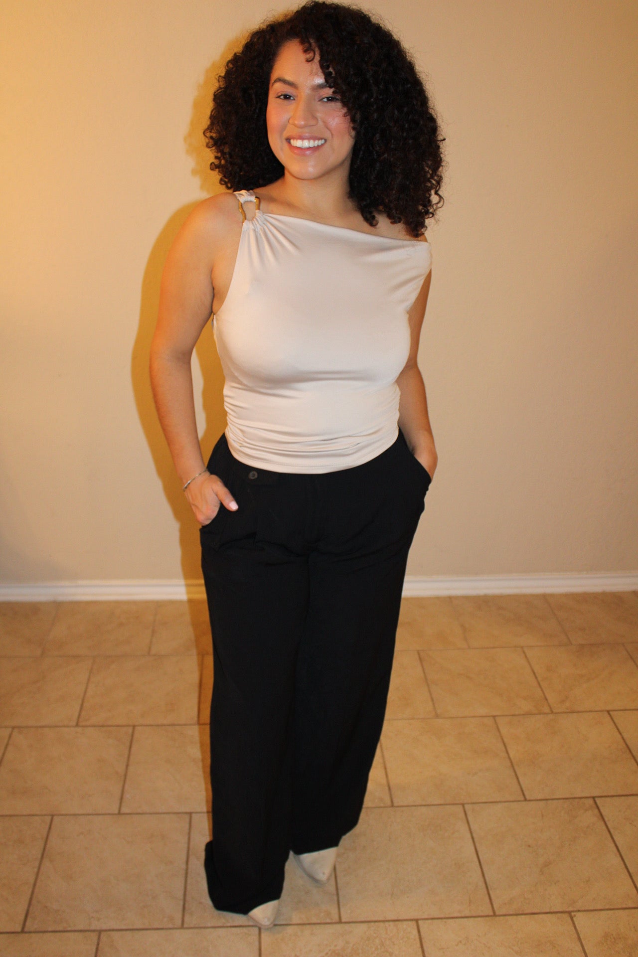 Astrid Asymmetrical One Shoulder Top