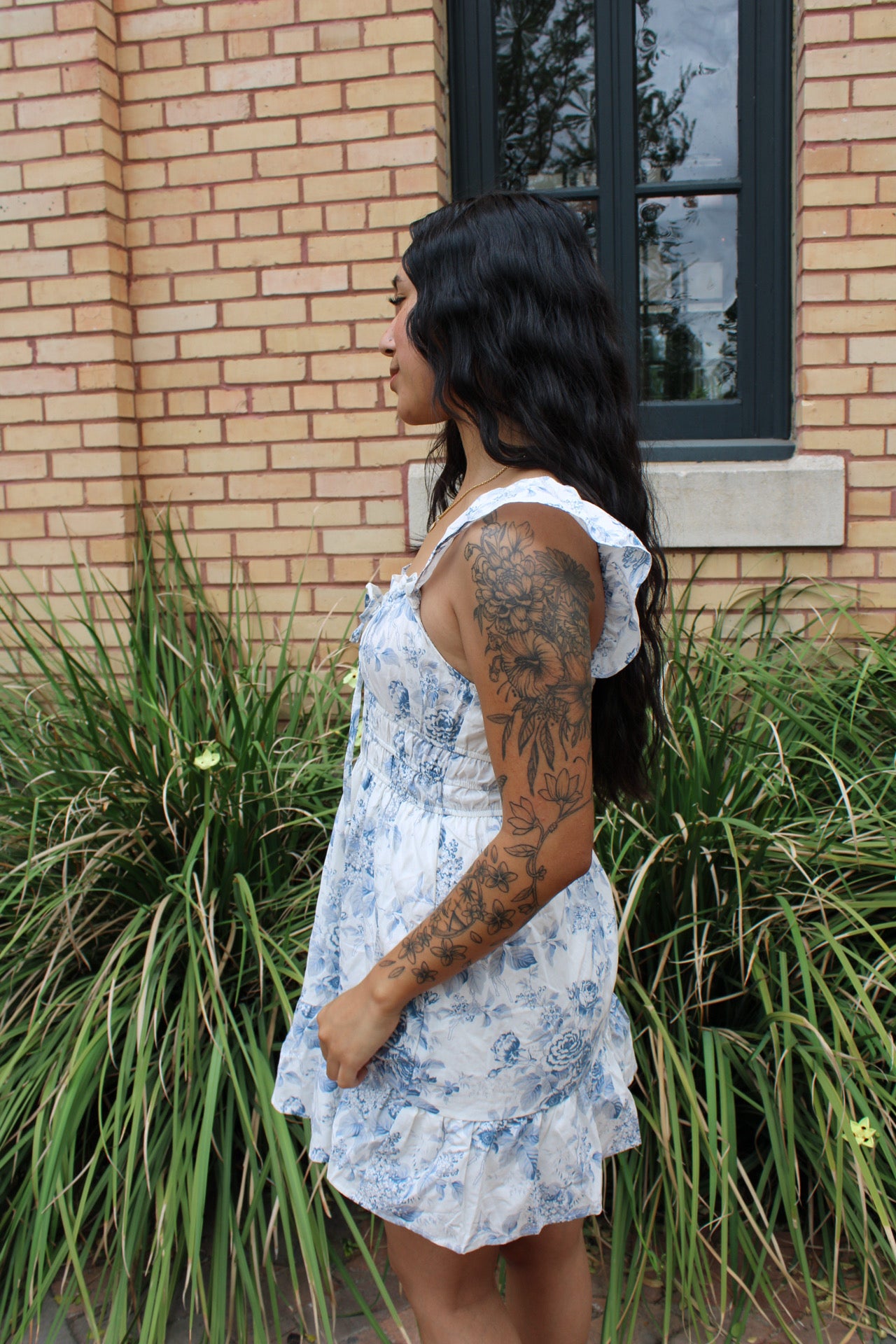 Marilyn Toile Floral Dress