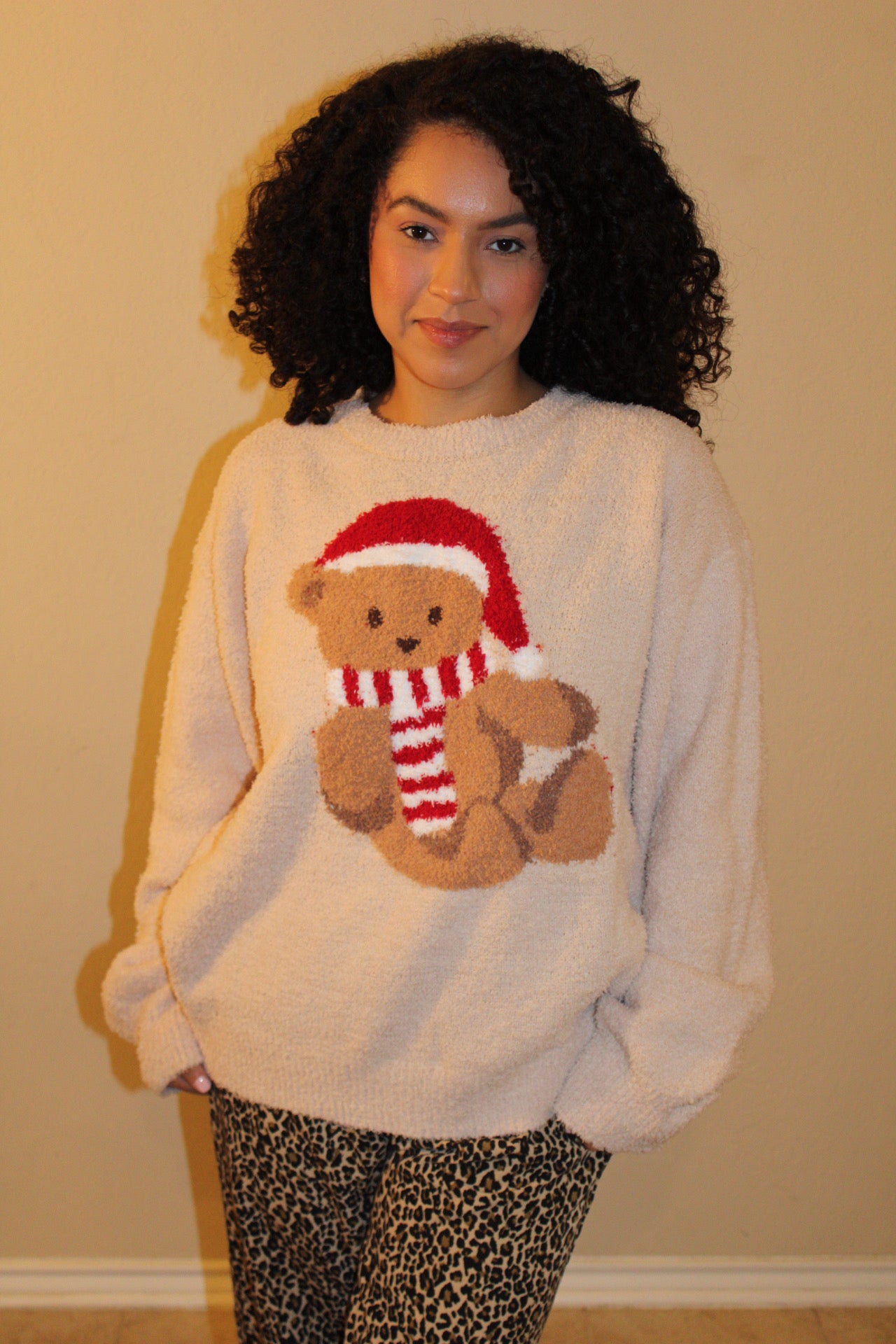 Fay Cozy Festive Teddy Bear Sweater
