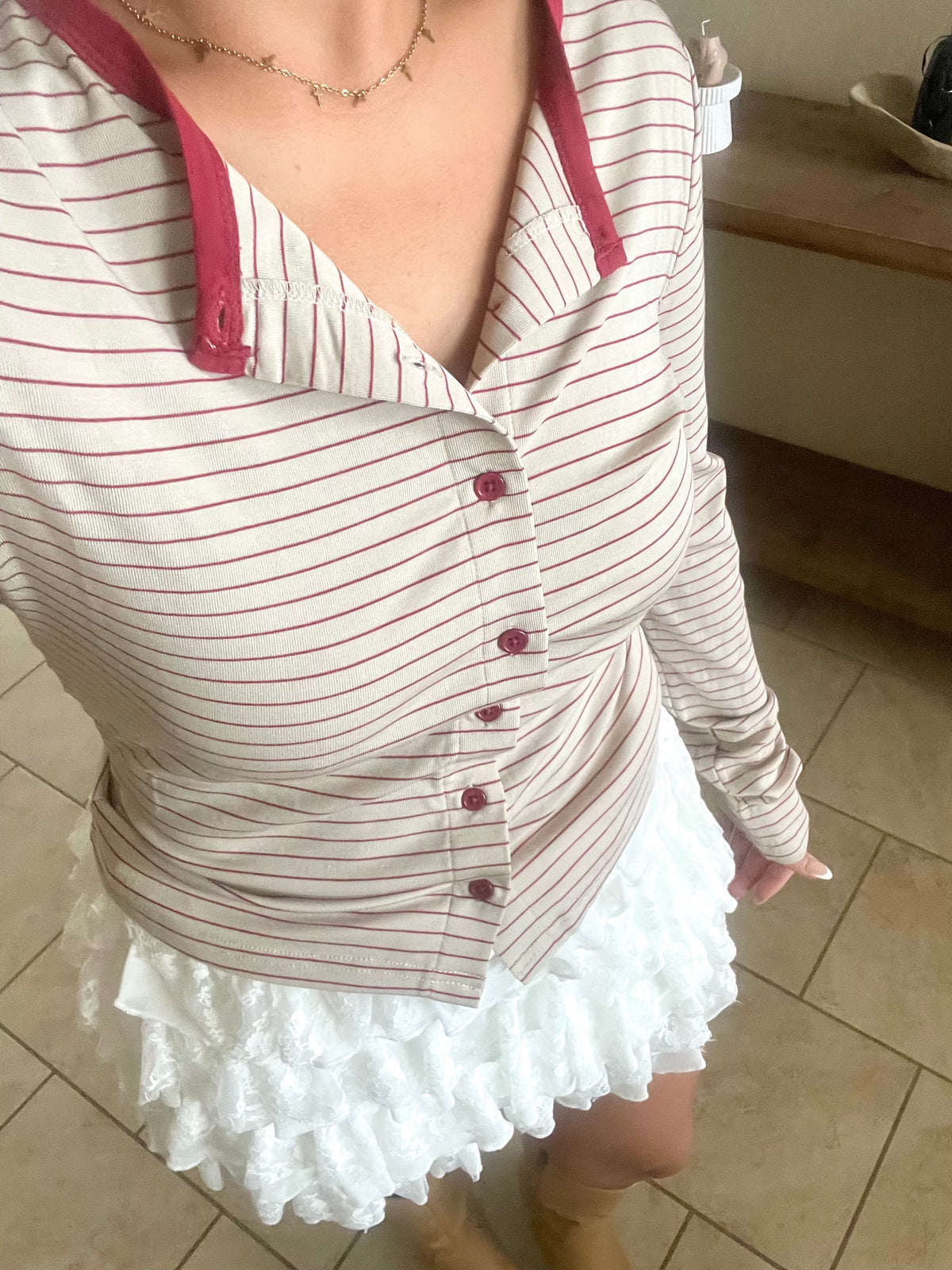 Cherry Pie Striped Cardigan