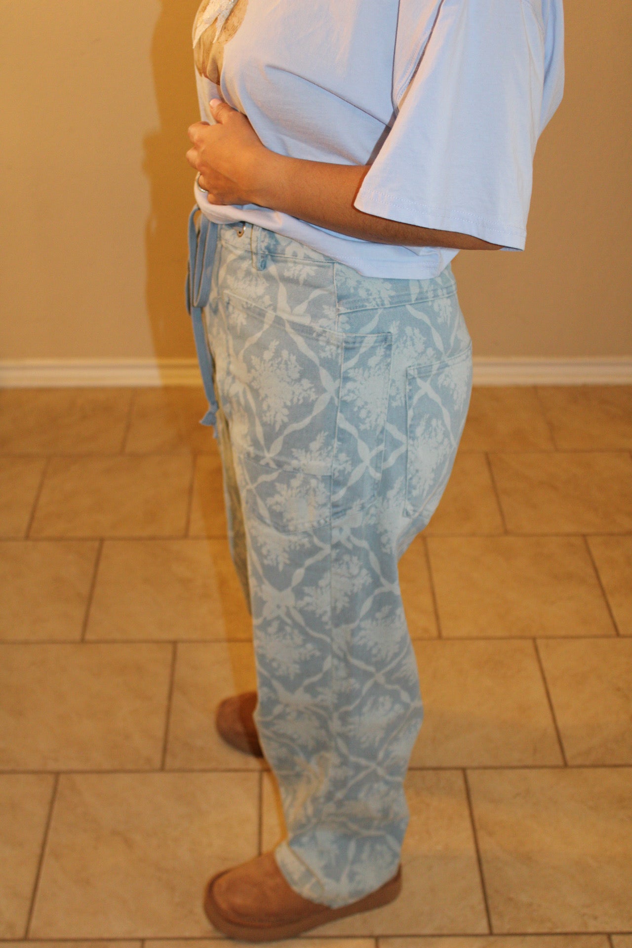 Lucy Lou Coquette Print Jeans