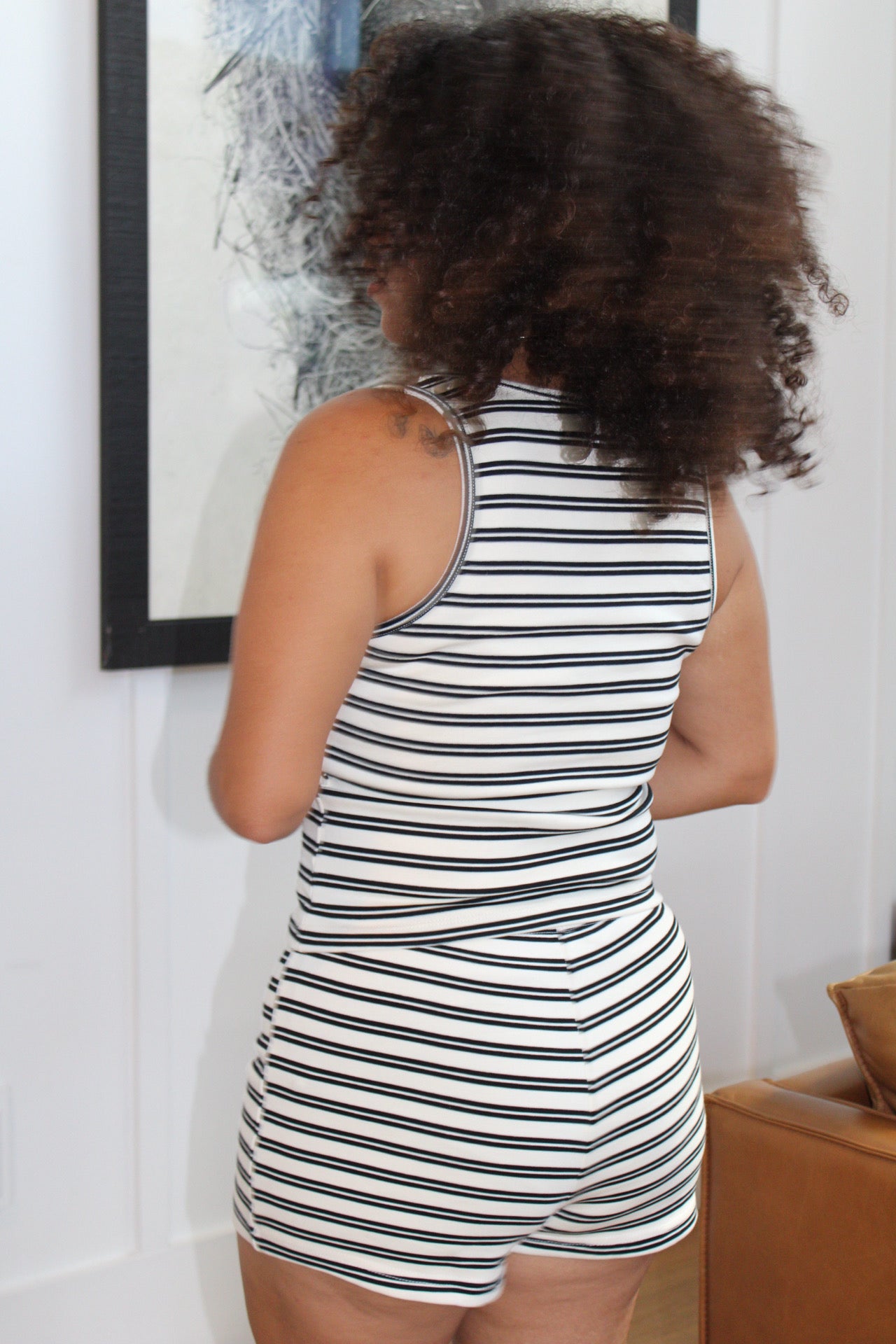 Elena Striped Shorts Set