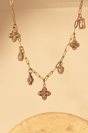 Alaida Clover Charm Necklace