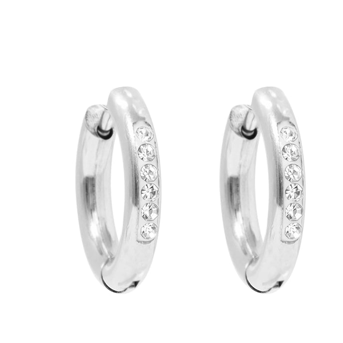 Tessa Mini Diamond Huggies