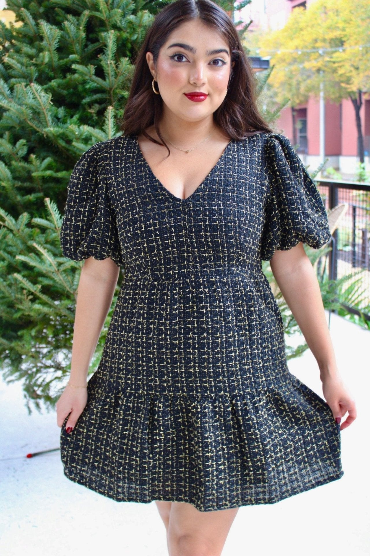 Zaylee Tweed Mini Dress
