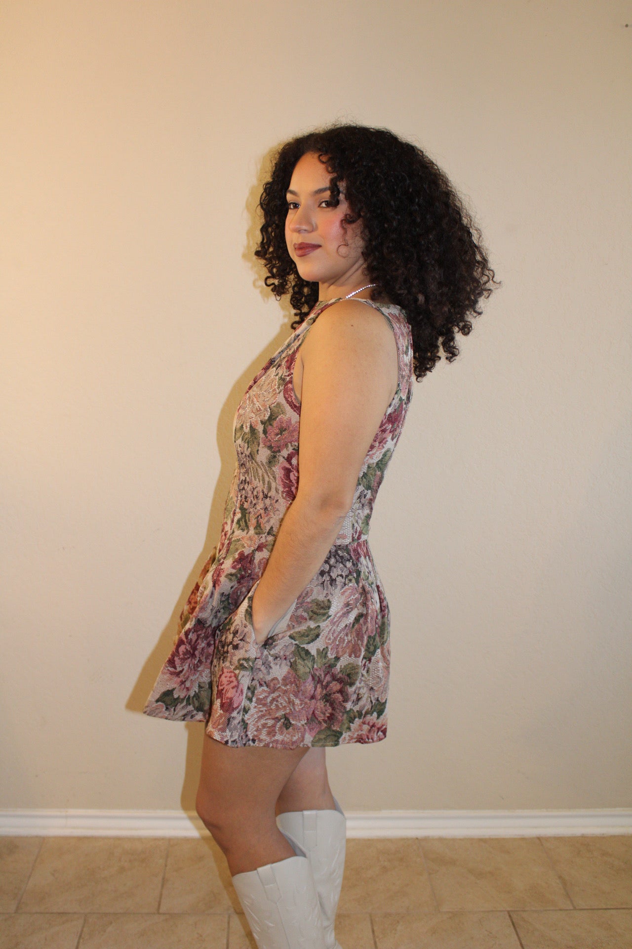 Freya Vintage Floral Mini Flare Dress
