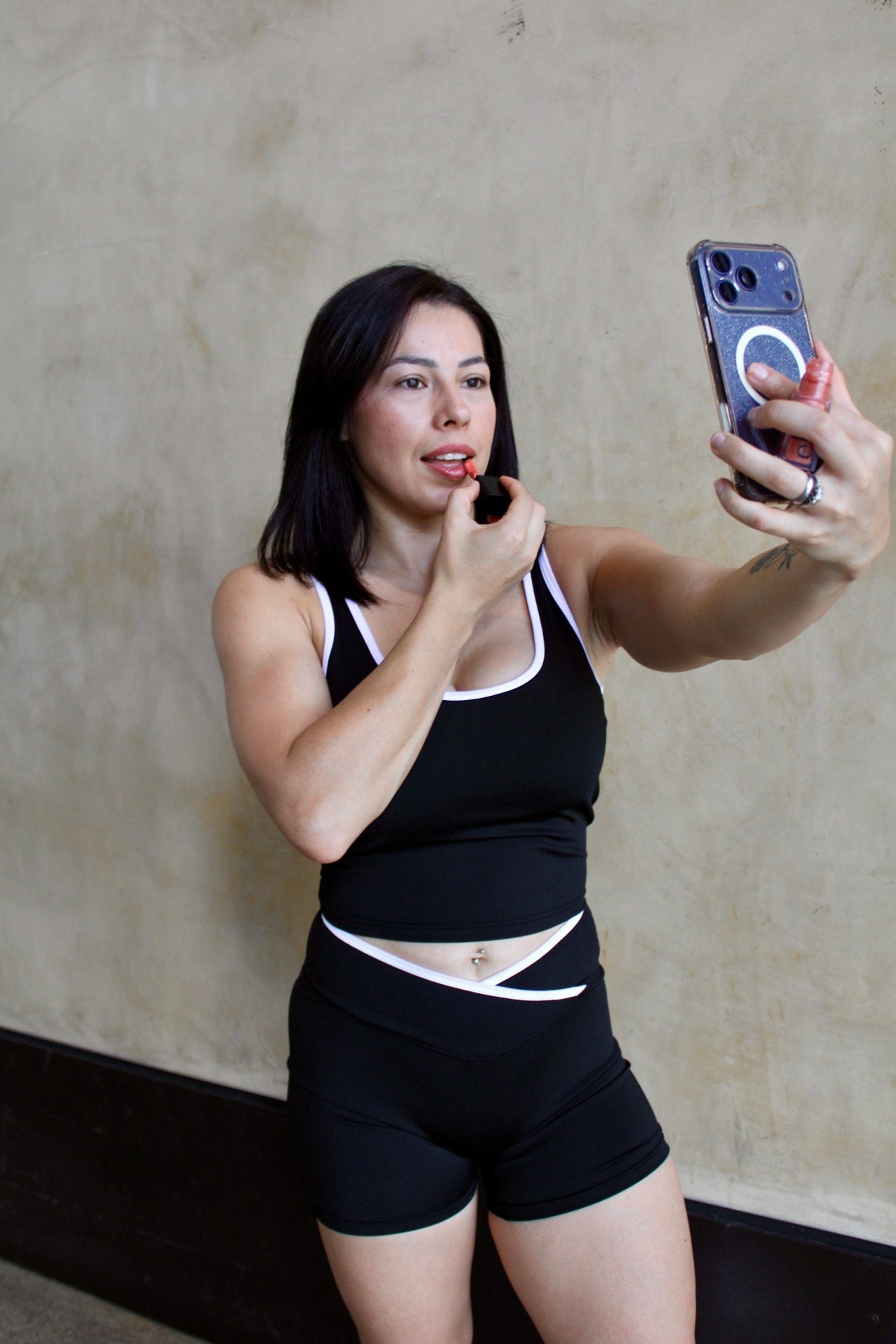 That Girl Contrast Active Shorts Set