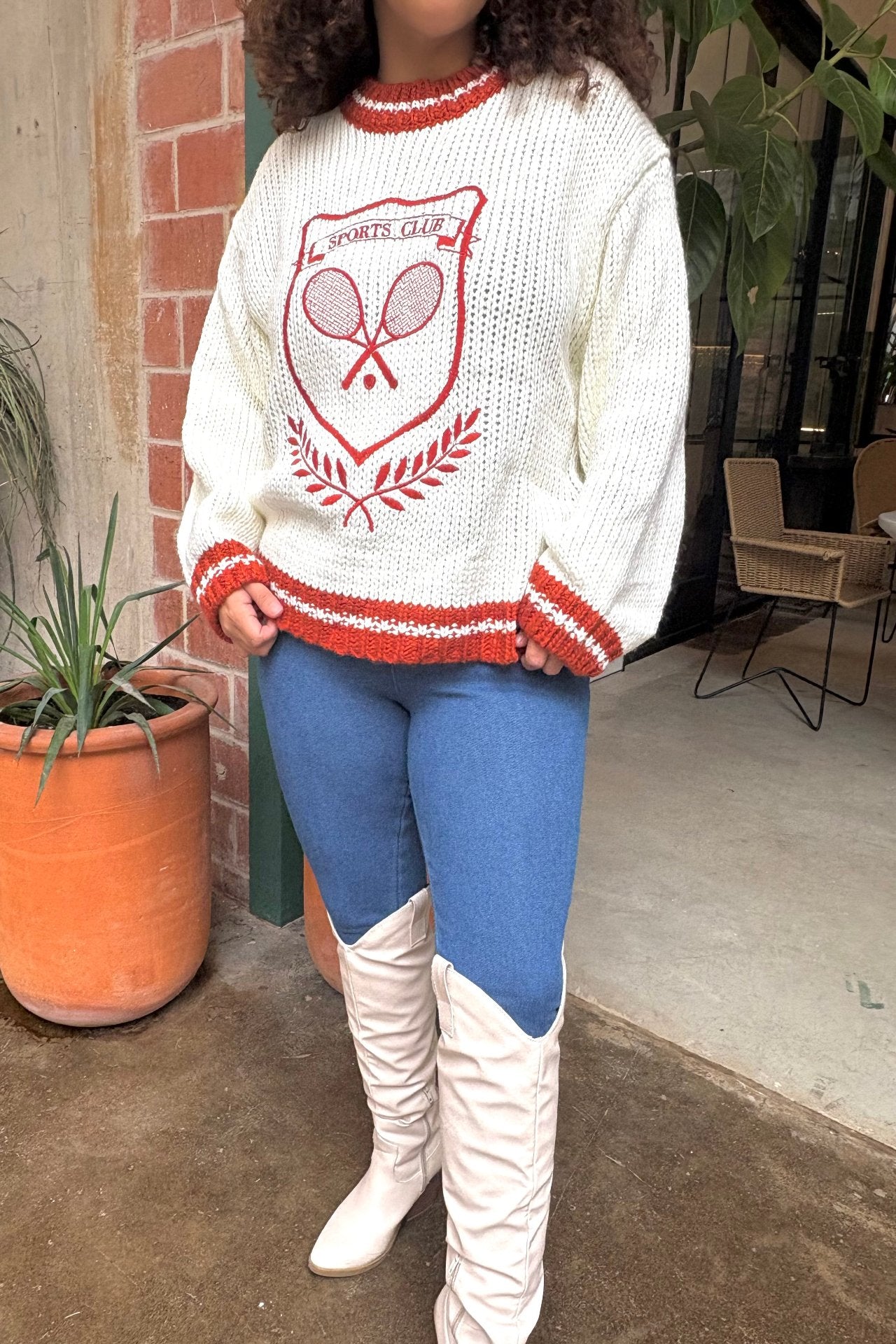 Sport Knitted Stitch Sweater