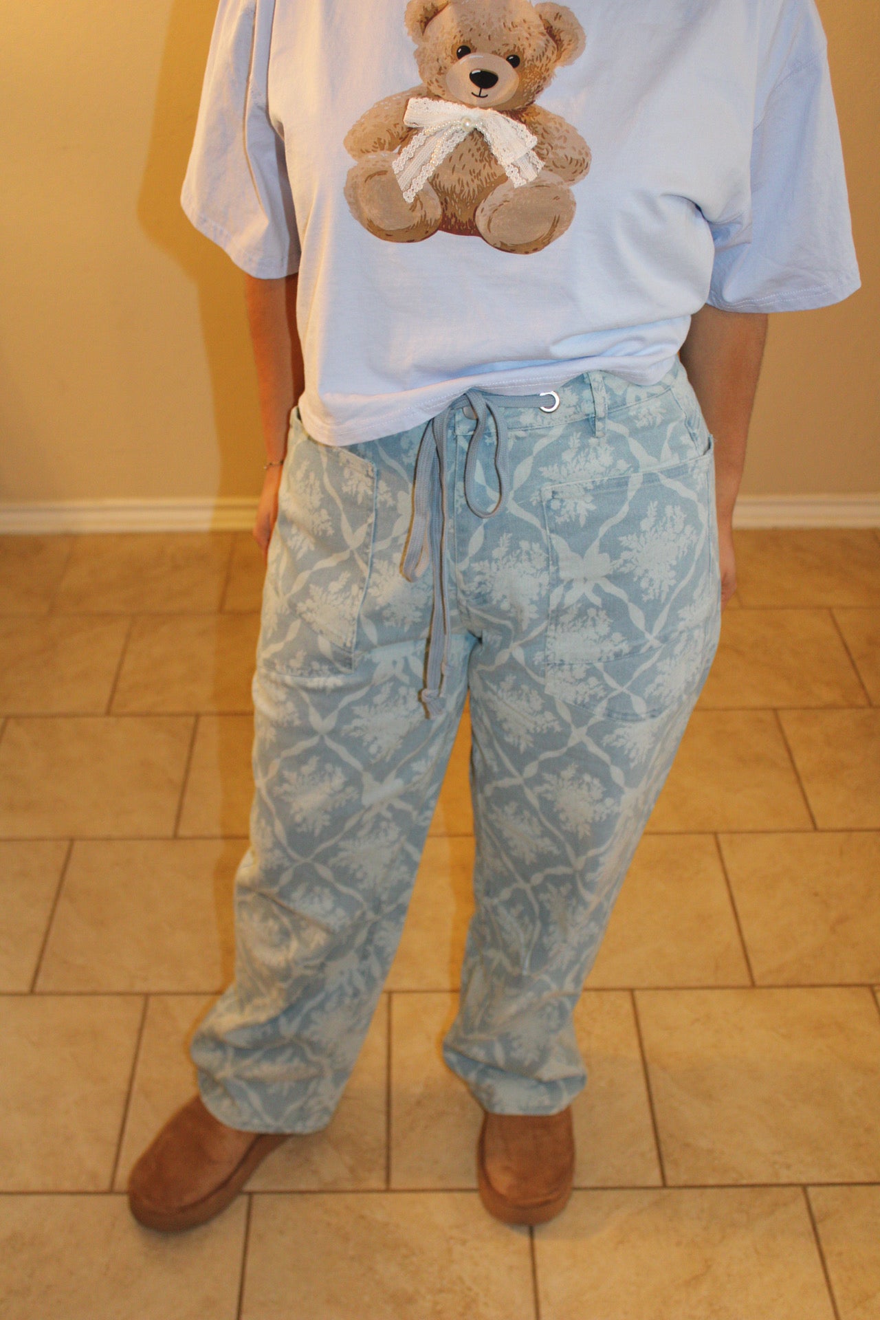 Lucy Lou Coquette Print Jeans