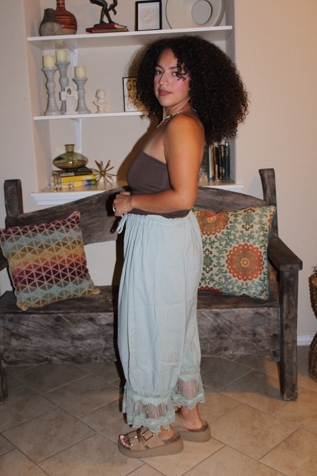 Elsie Lace Lantern Pants