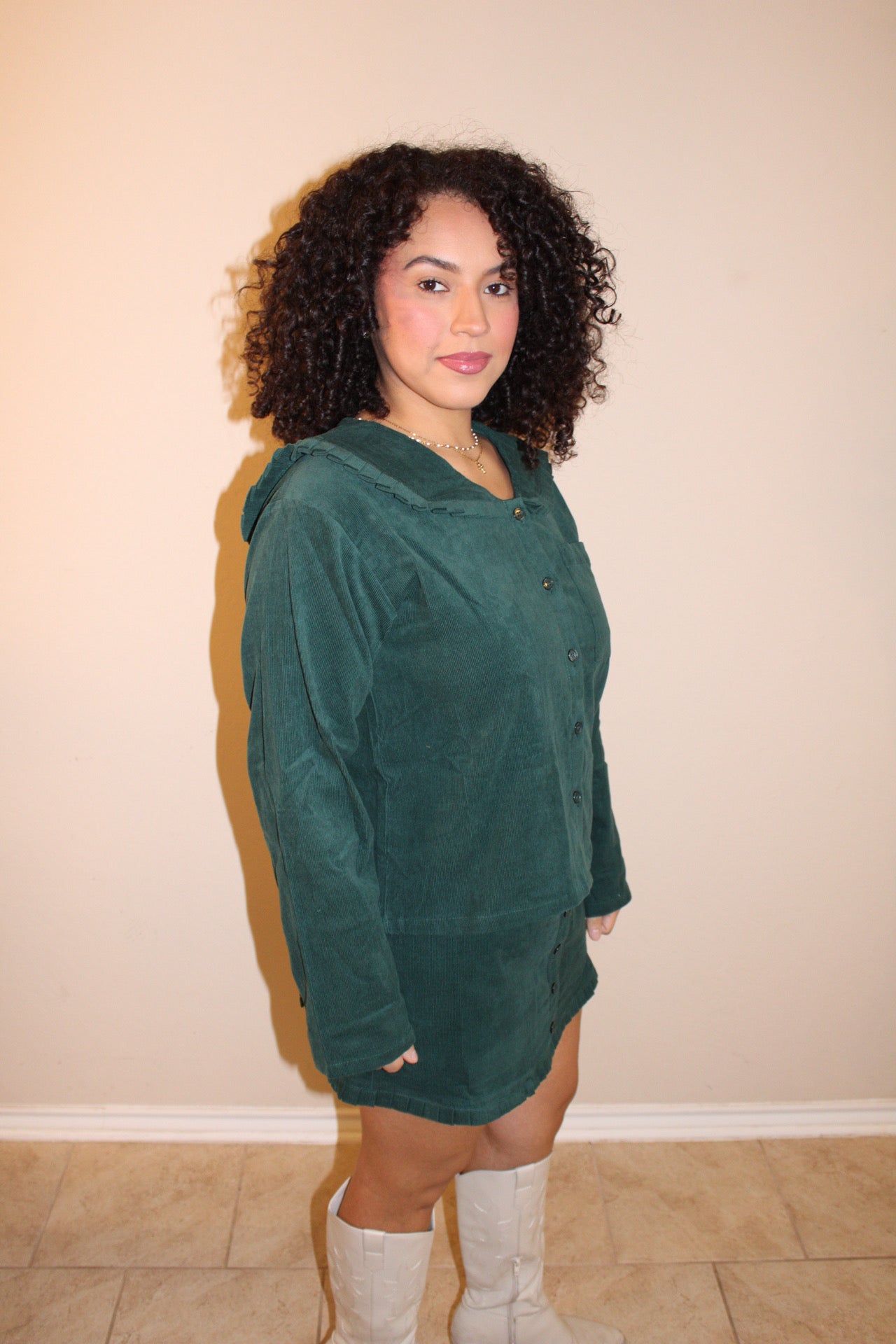 Merry Me Green Skirt Set