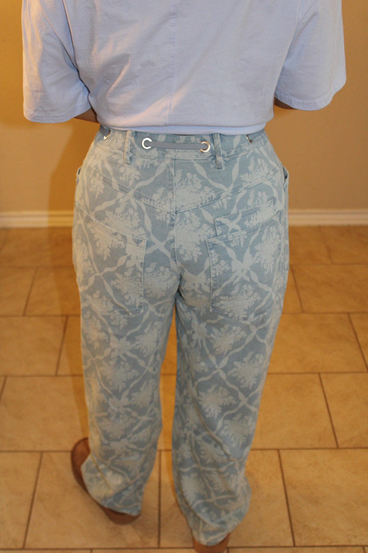 Lucy Lou Coquette Print Jeans