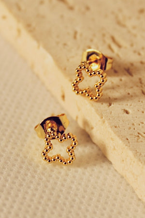 Lorie Clover Cut Out Stud Earrings