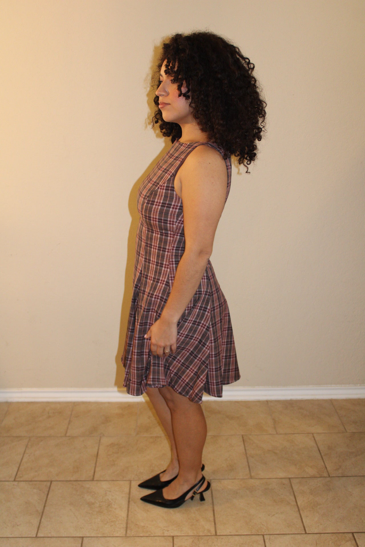 Rae Flare Plaid Dress
