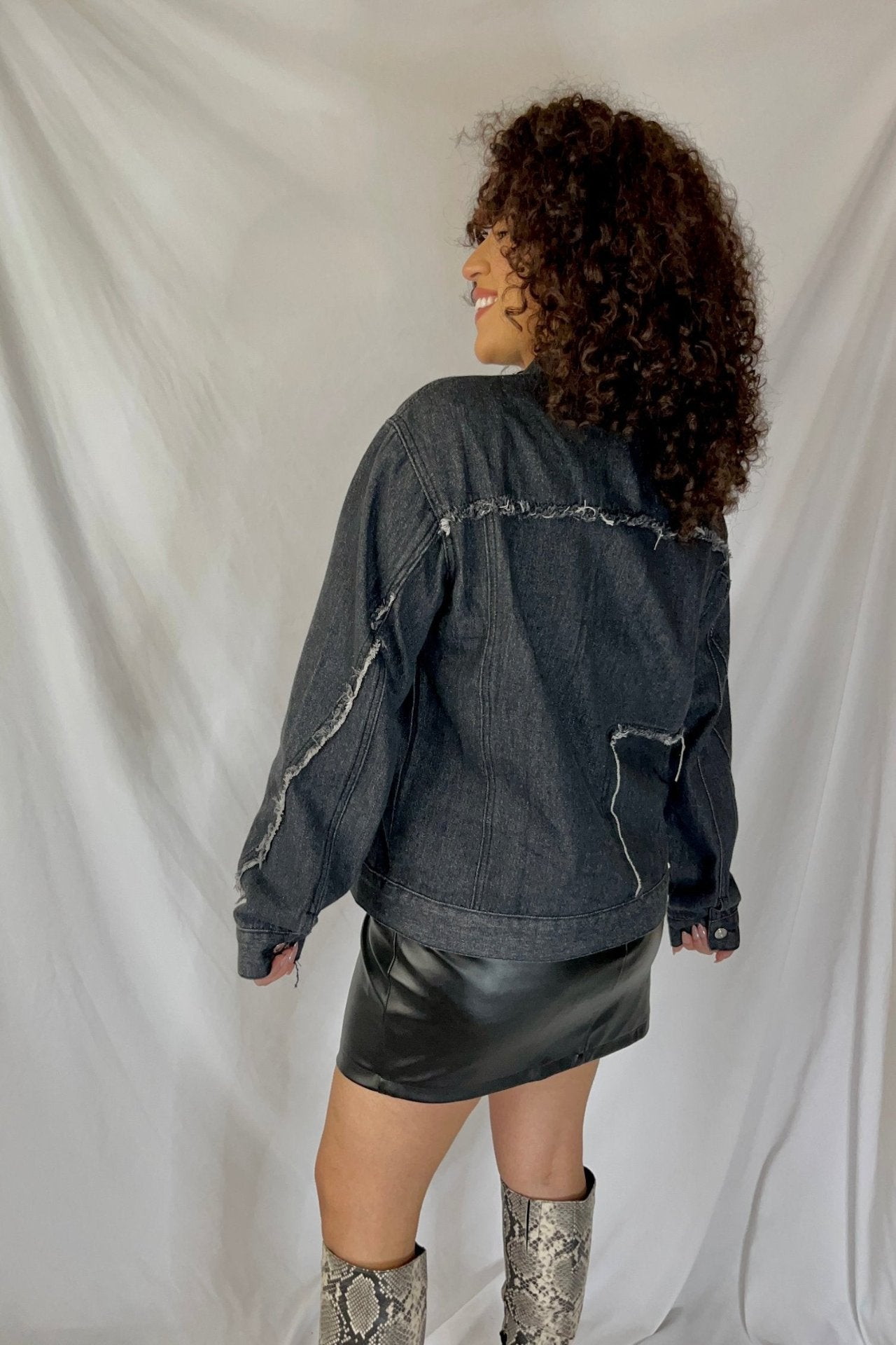 Farmhouse Distressed Denim Jacket