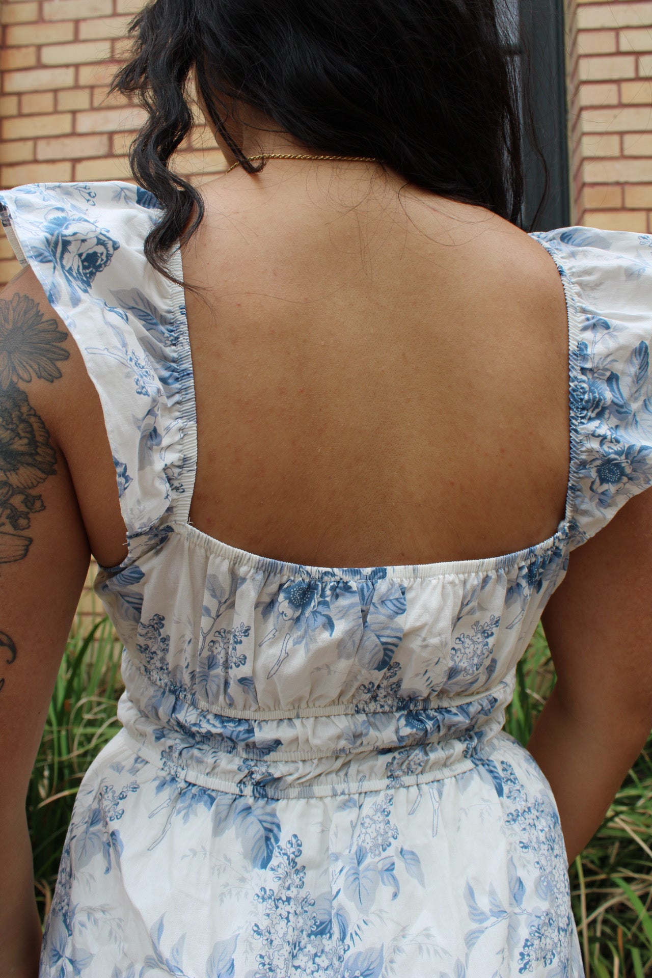 Marilyn Toile Floral Dress