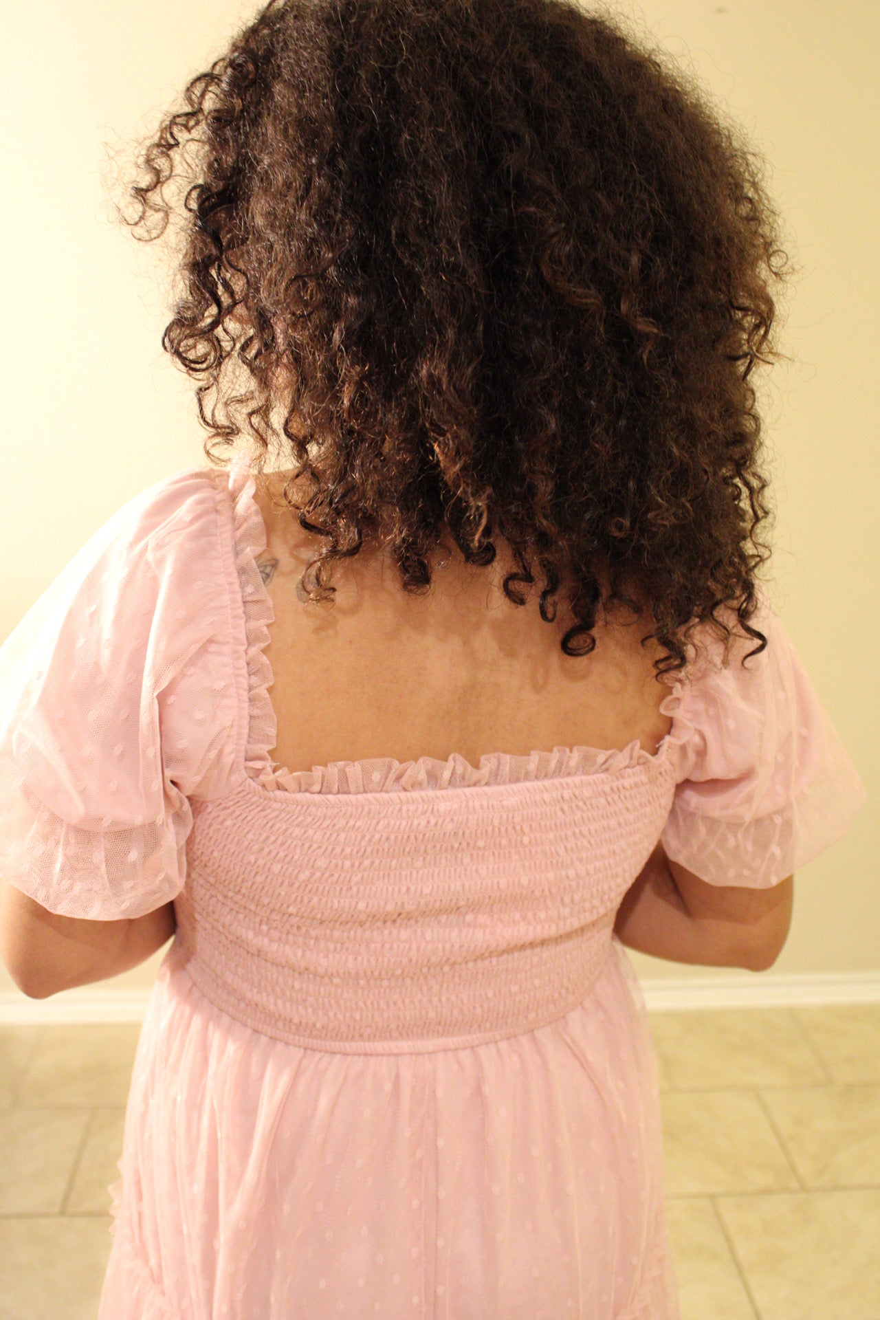 Miley Polka Dot Puff Sleeve Dress