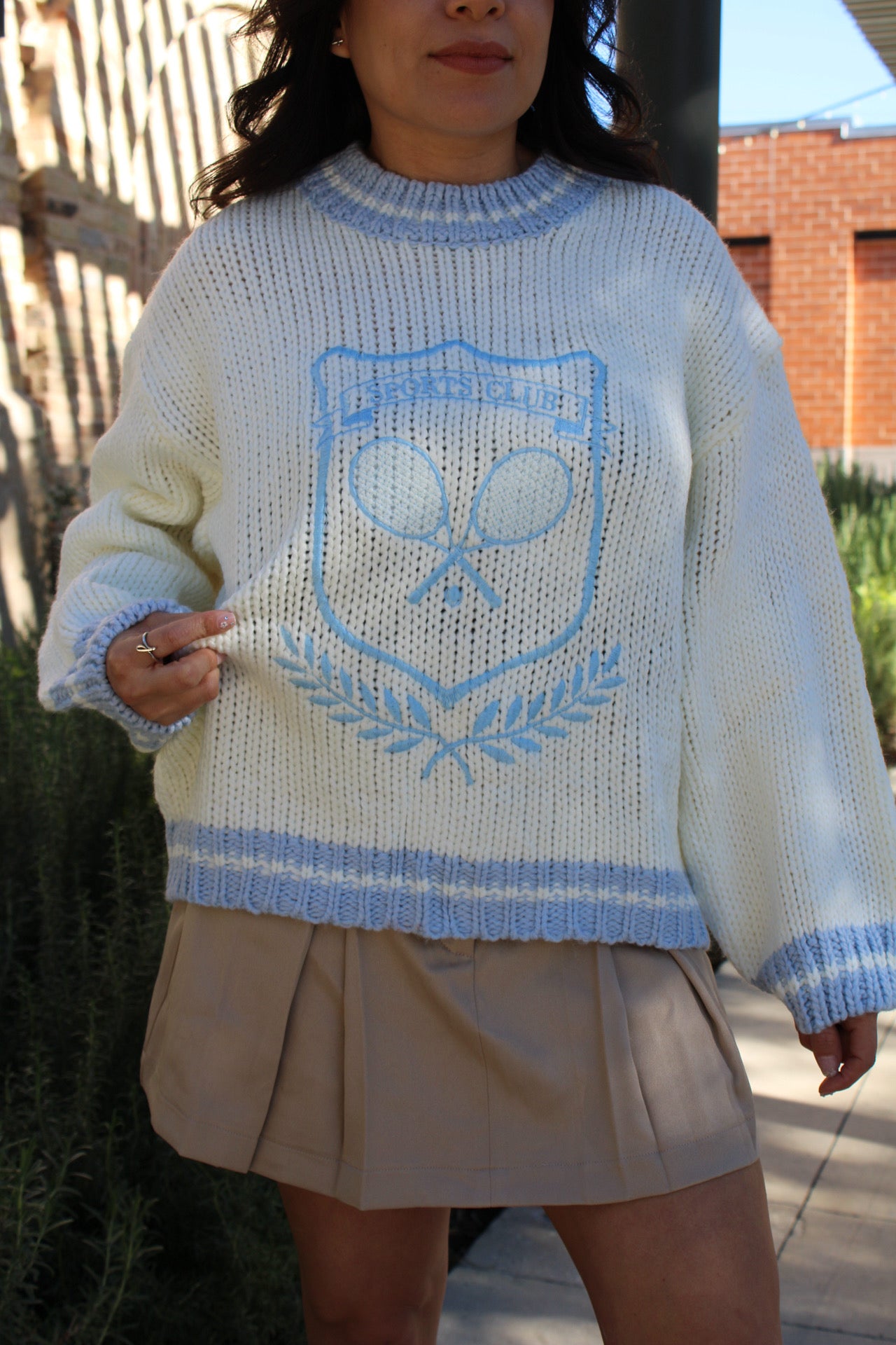 Sport Knitted Stitch Sweater