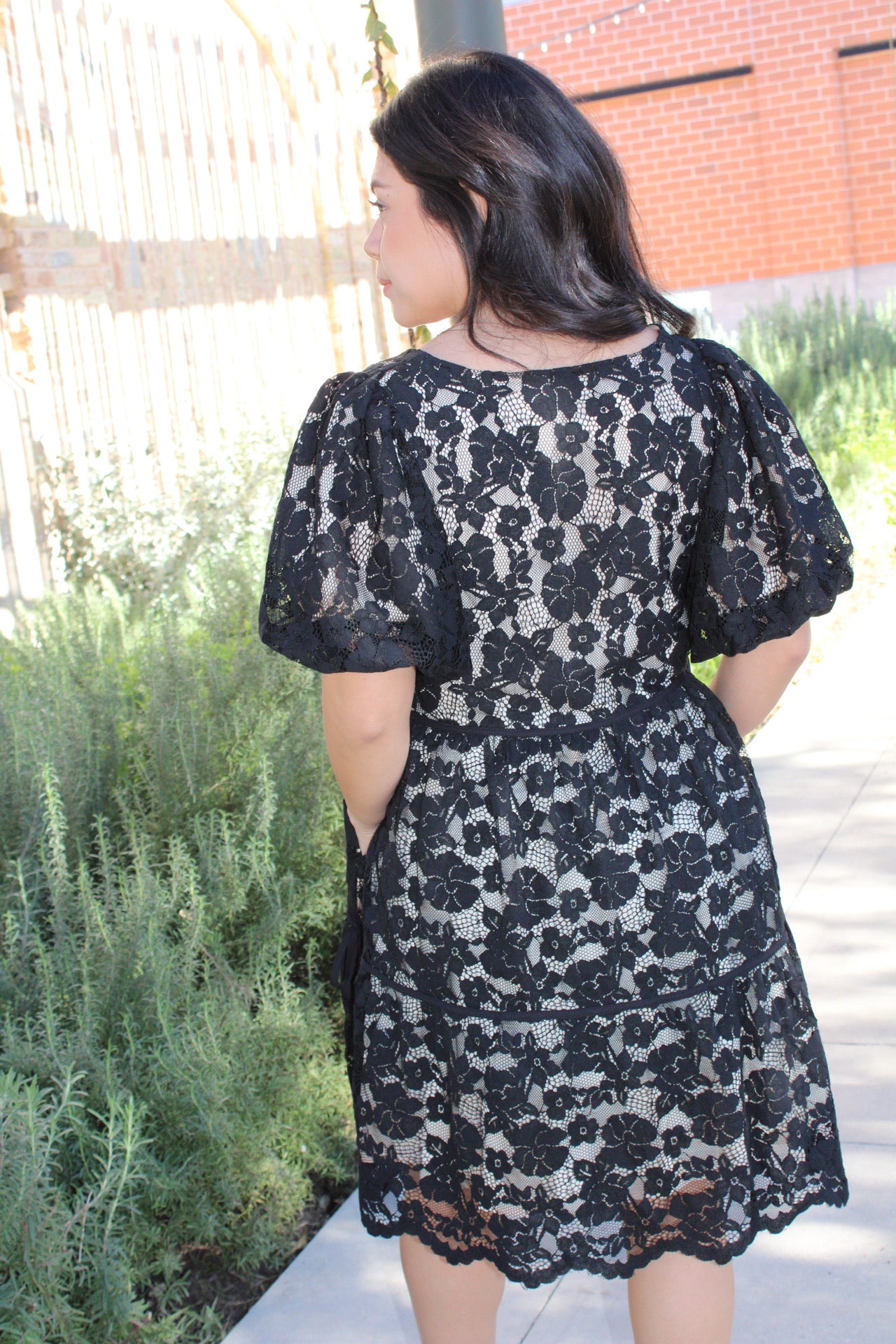 Brianna Lace Babydoll Dress