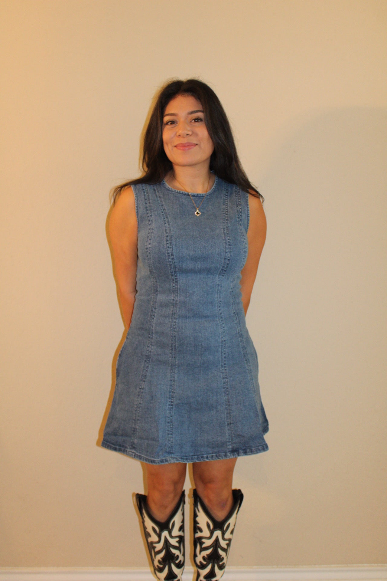 Dria Denim Baby Dress