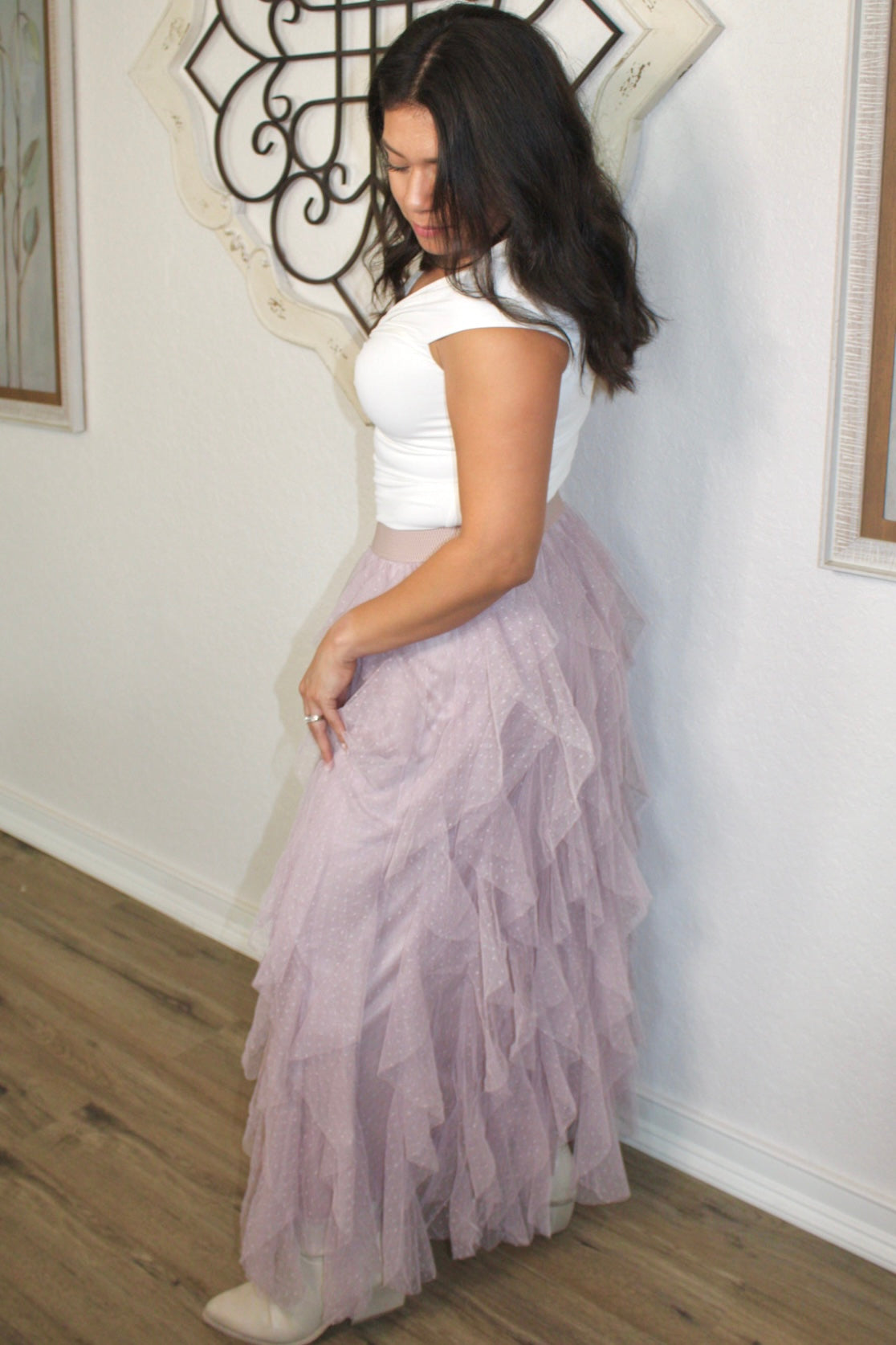 Danyel Ruffled Maxi Skirt