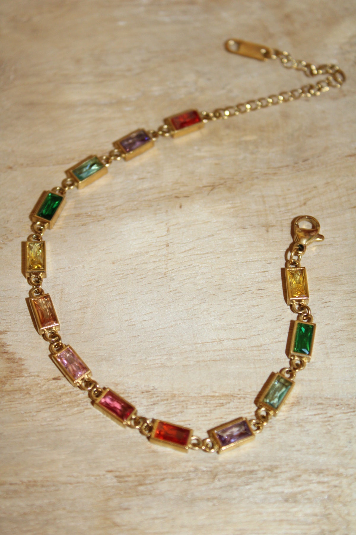 Viv Vintage Baguette Gemstone Bracelet