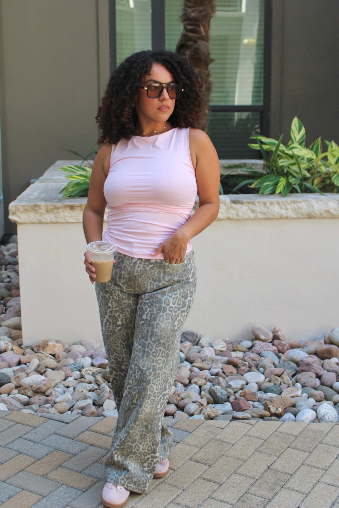 Frances Bubblegum Ruched Top