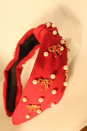 Cassidy Pearl Bow Headband