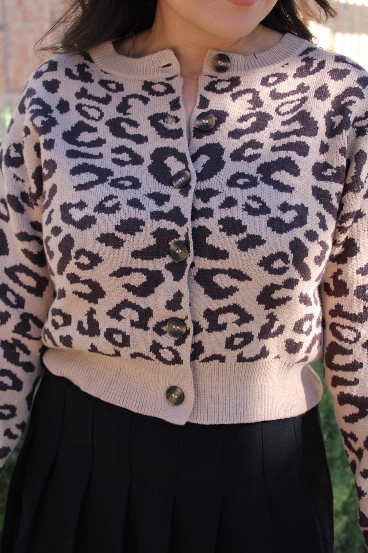 Carrie Leopard Cardigan